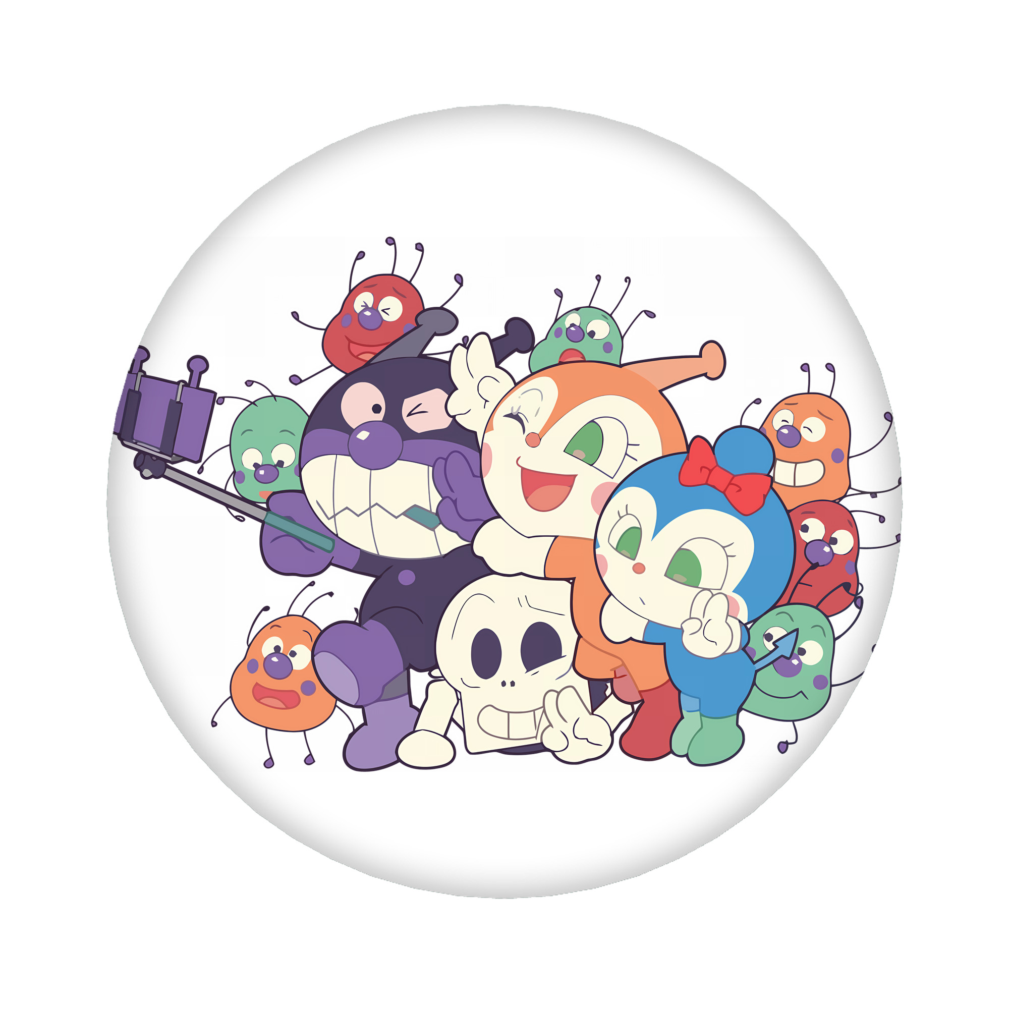 （画像用） アンパンマン Anpanman 6cm 缶バッジ 複数セット