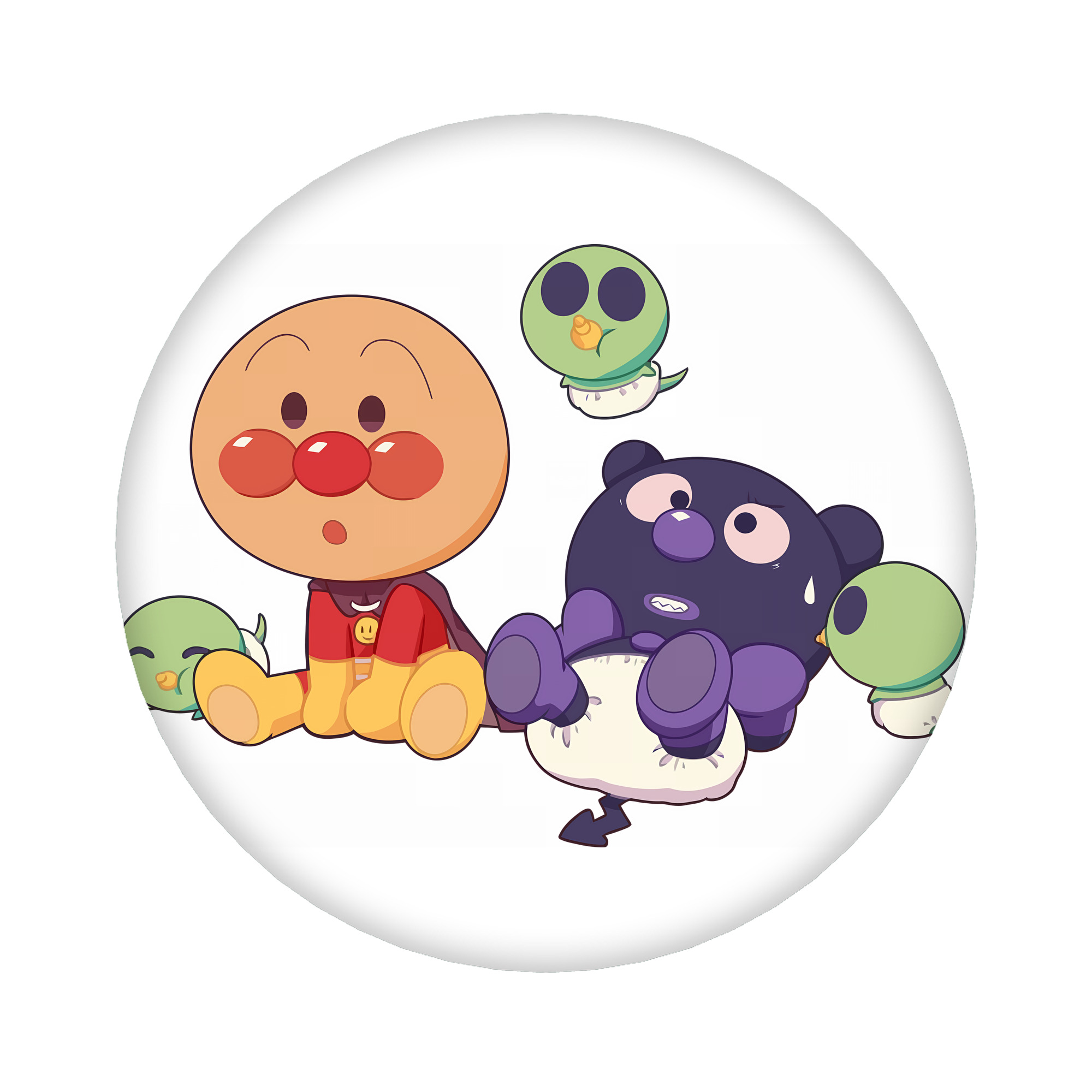 （画像用） アンパンマン Anpanman 6cm 缶バッジ 複数セット