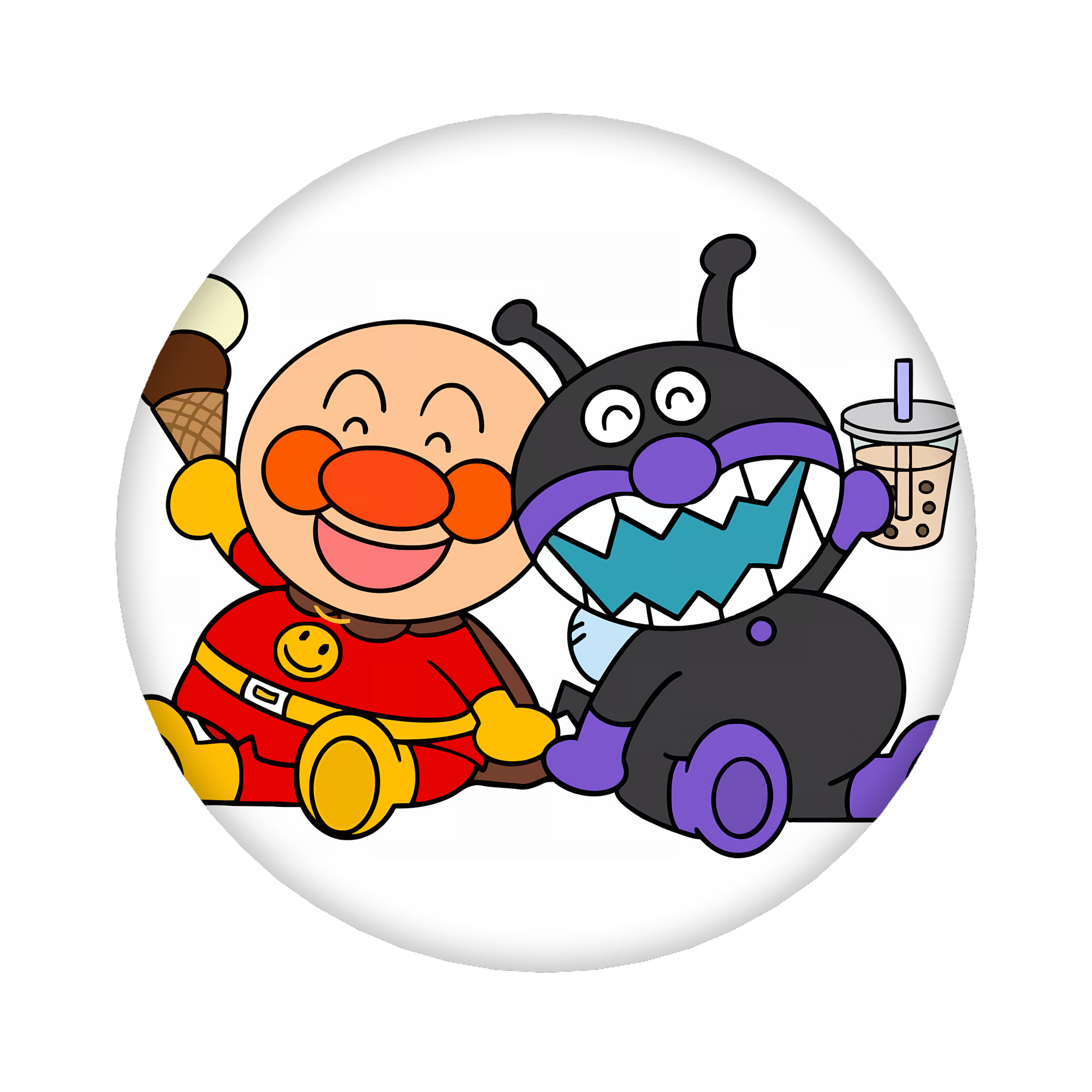 （画像用） アンパンマン Anpanman 6cm 缶バッジ 複数セット