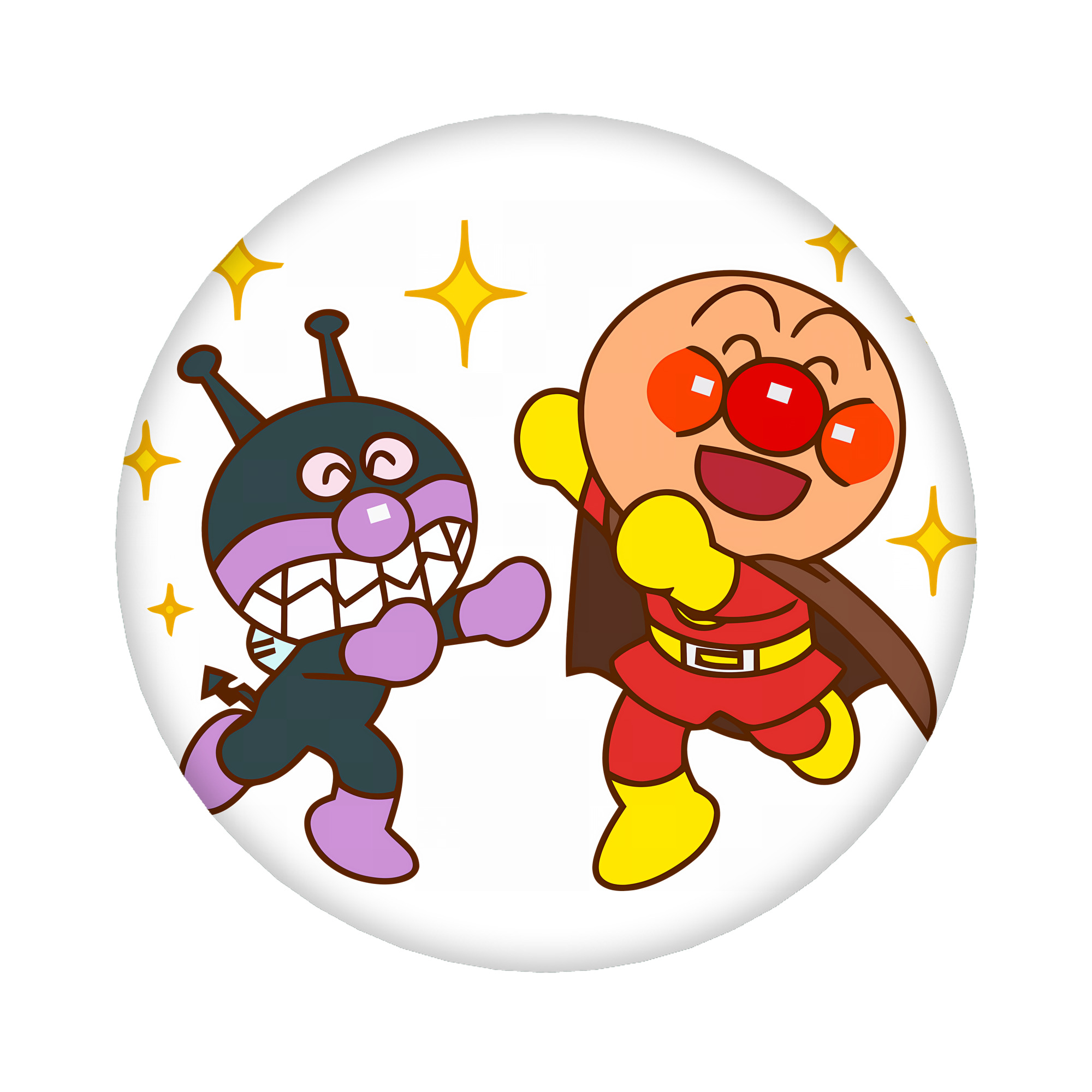 （画像用） アンパンマン Anpanman 6cm 缶バッジ 複数セット
