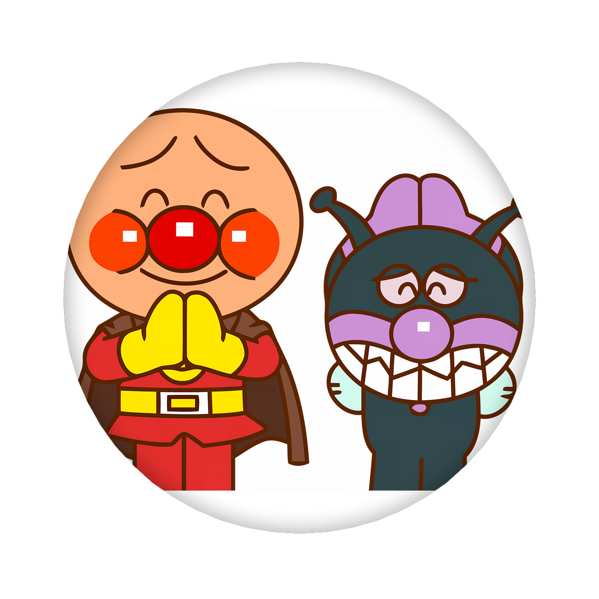 （画像用） アンパンマン Anpanman 6cm 缶バッジ 複数セット