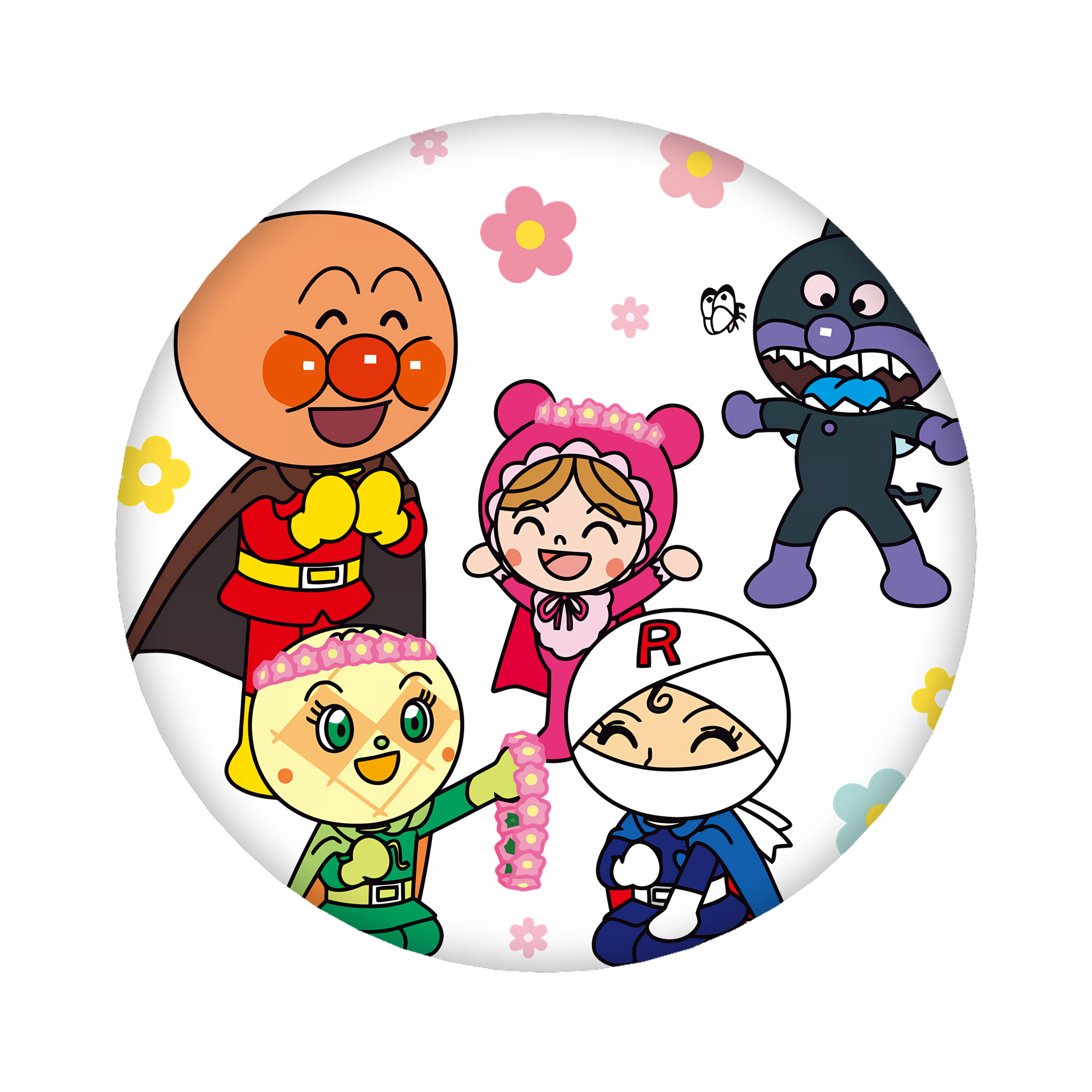 （画像用） アンパンマン Anpanman 6cm 缶バッジ 複数セット