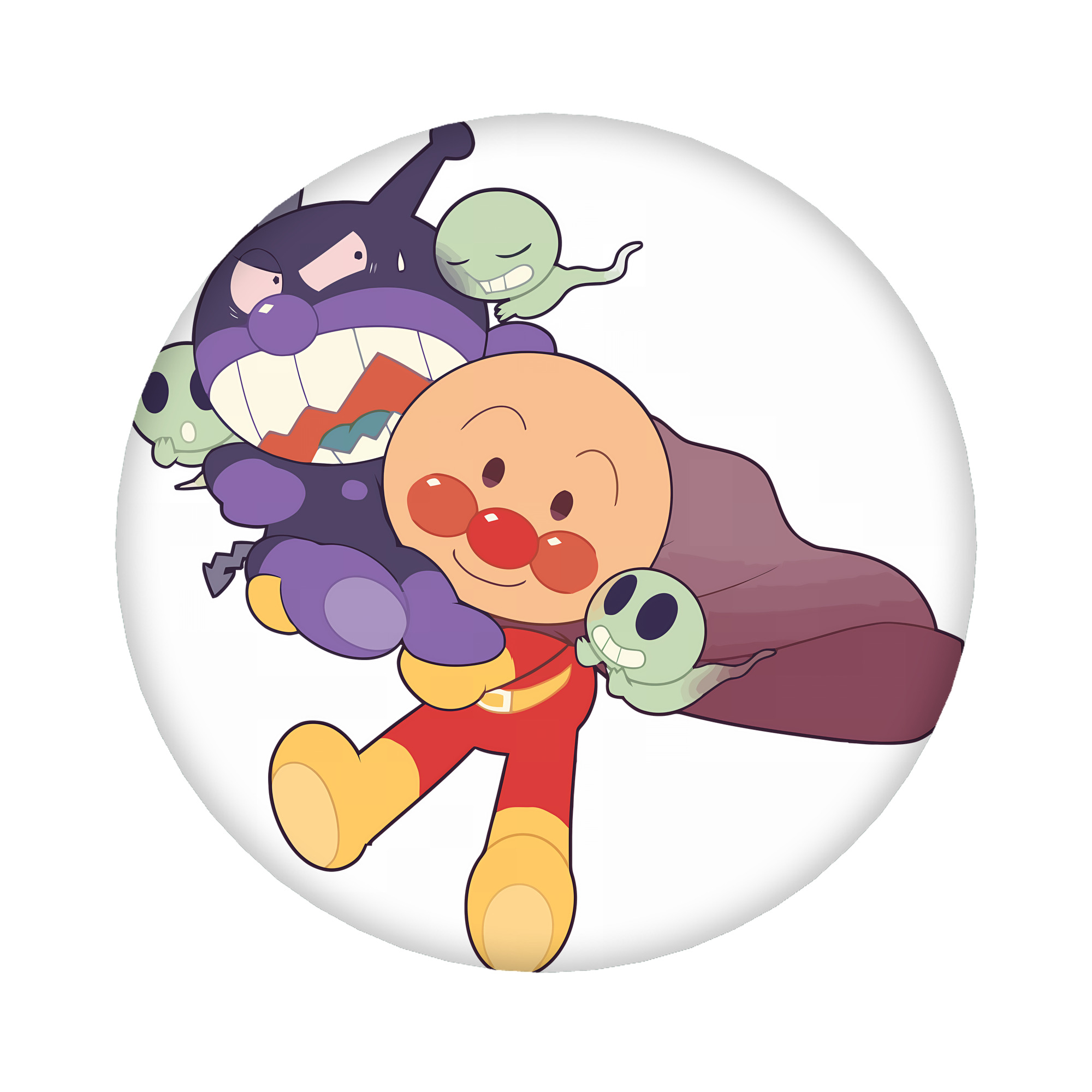 （画像用） アンパンマン Anpanman 6cm 缶バッジ 複数セット
