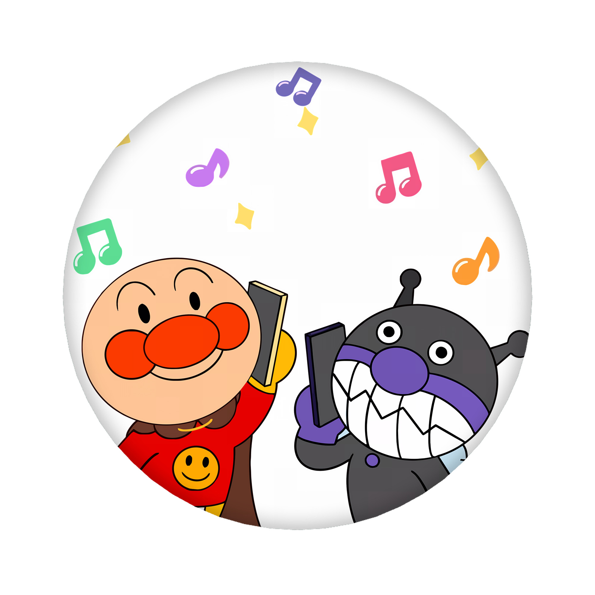 （画像用） アンパンマン Anpanman 6cm 缶バッジ 複数セット