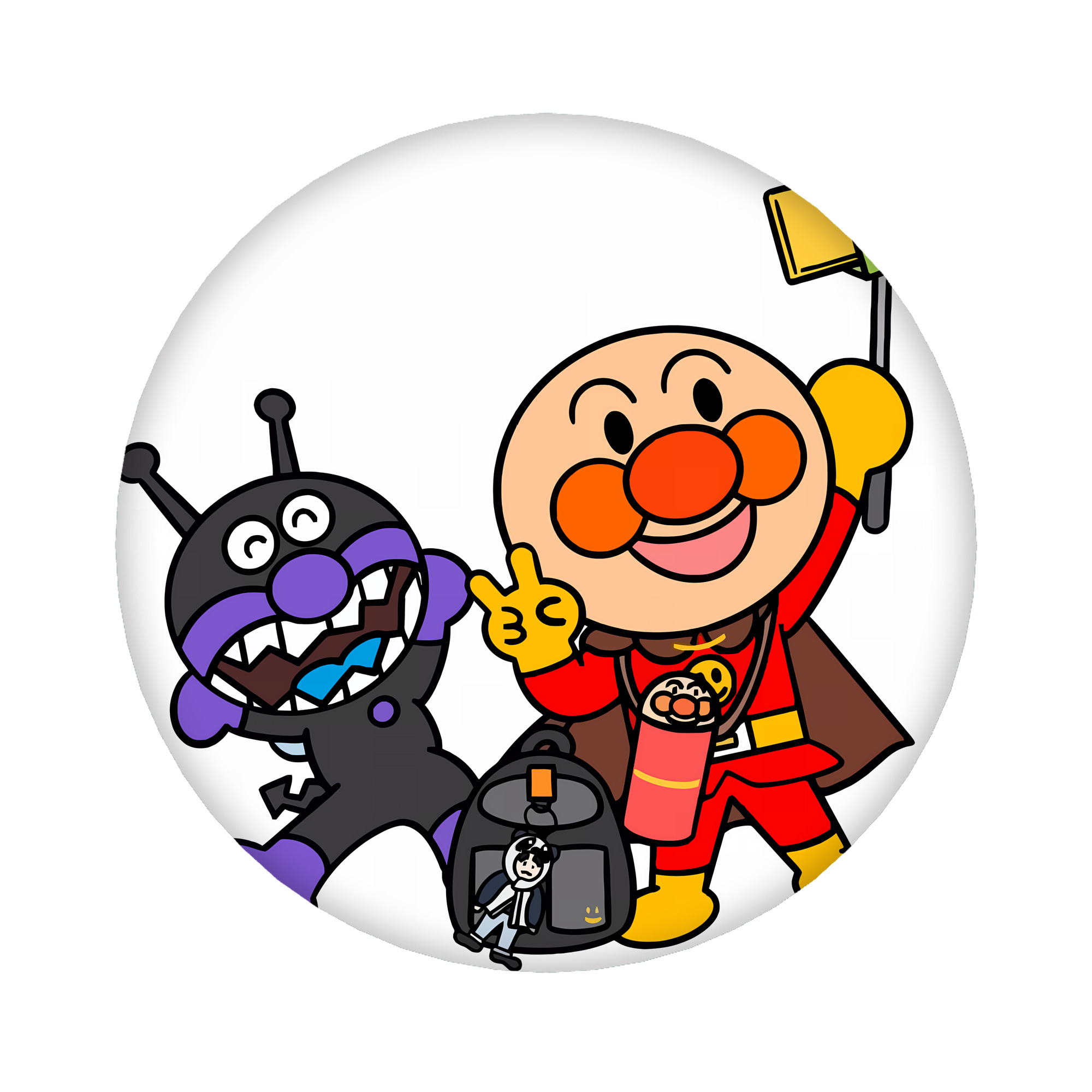 （画像用） アンパンマン Anpanman 6cm 缶バッジ 複数セット