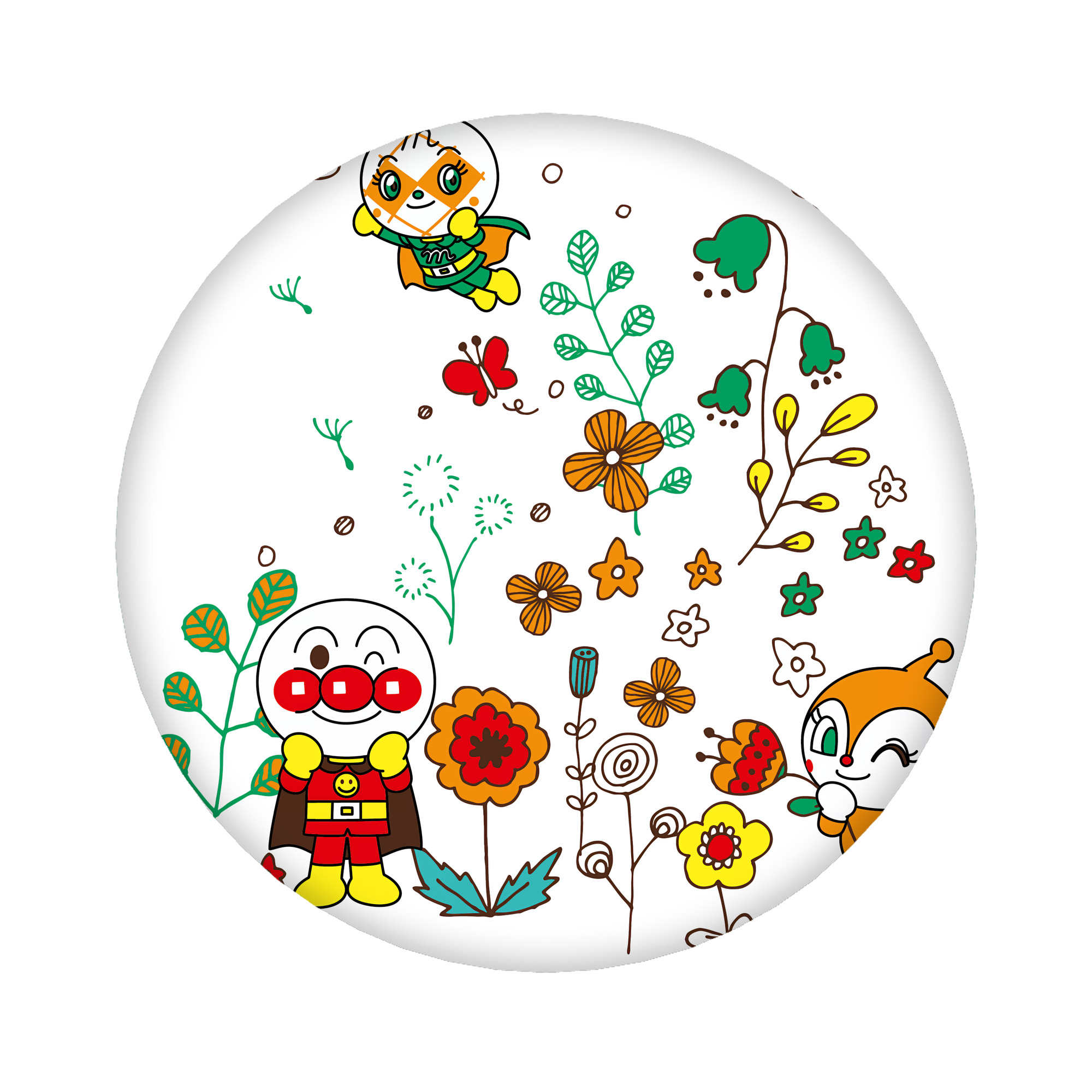 （画像用） アンパンマン Anpanman 6cm 缶バッジ 複数セット
