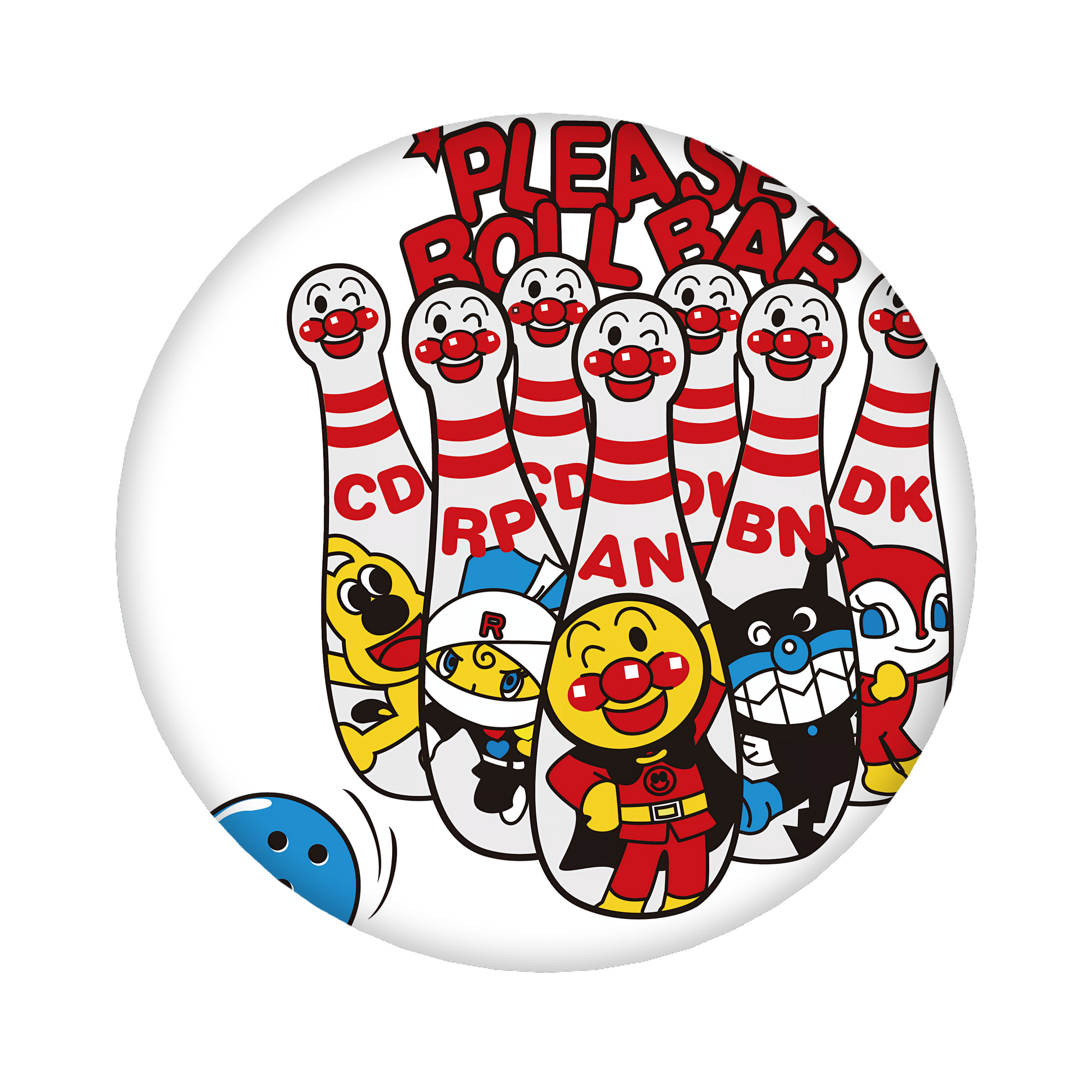 （画像用） アンパンマン Anpanman 6cm 缶バッジ 複数セット