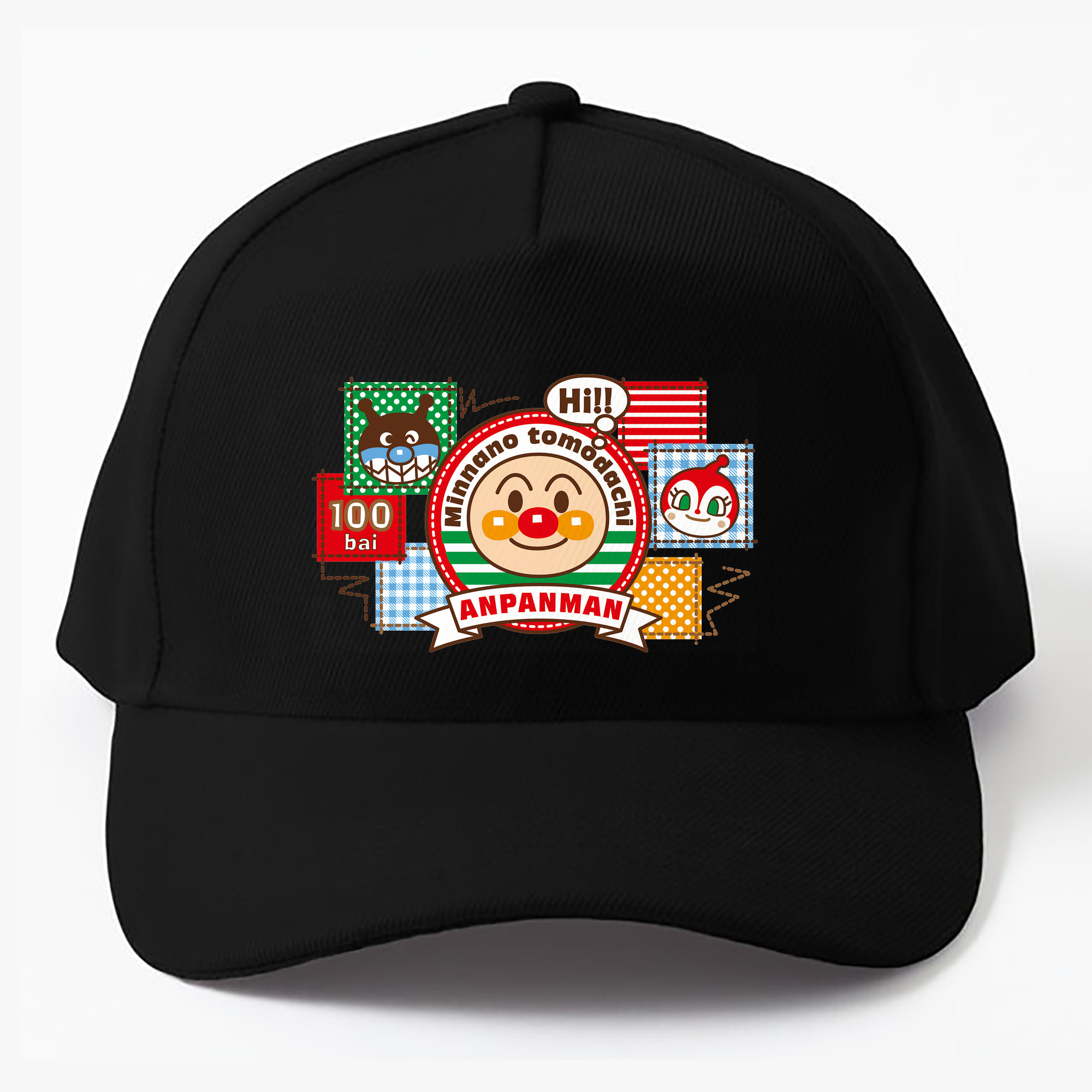 （画像用） アンパンマン Anpanman ベースボールキャップ 綿100％ 男女兼用 帽子 スポーツ