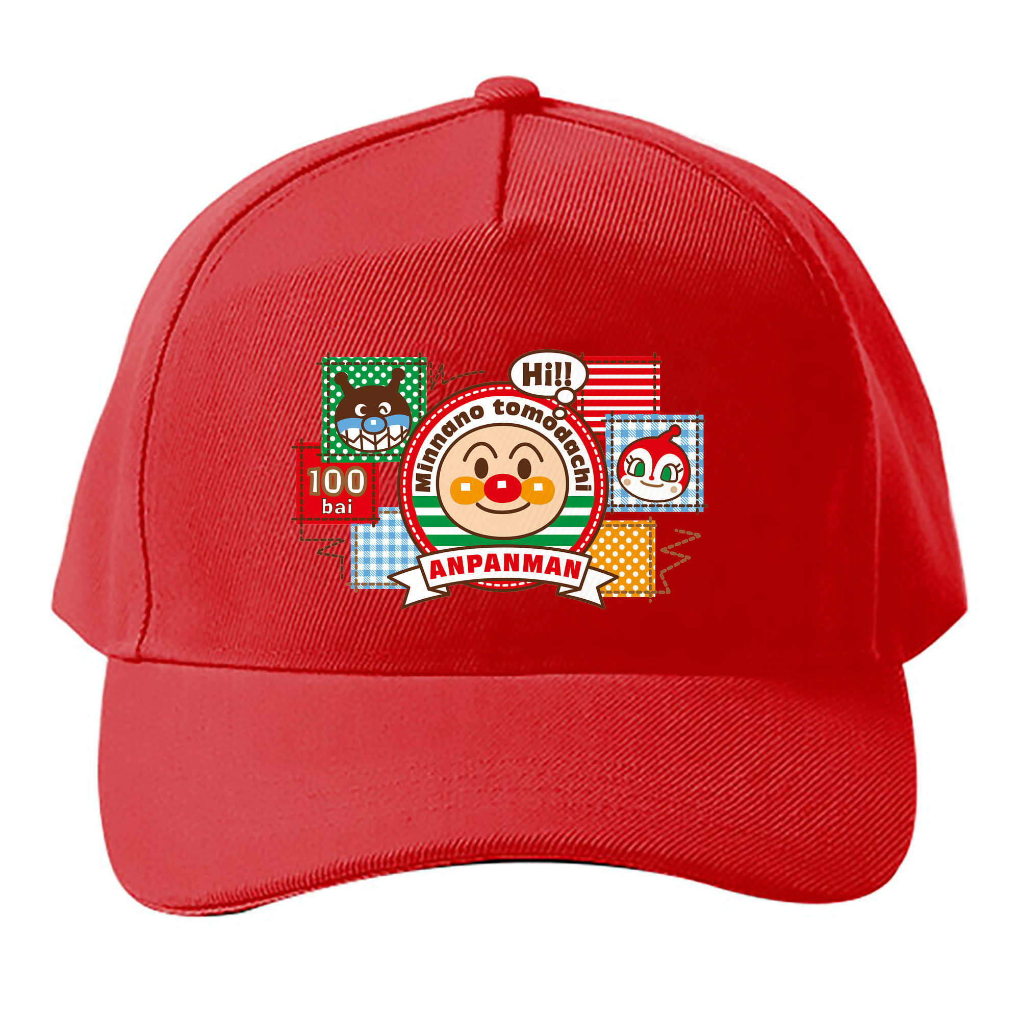 （画像用） アンパンマン Anpanman ベースボールキャップ 綿100％ 男女兼用 帽子 スポーツ