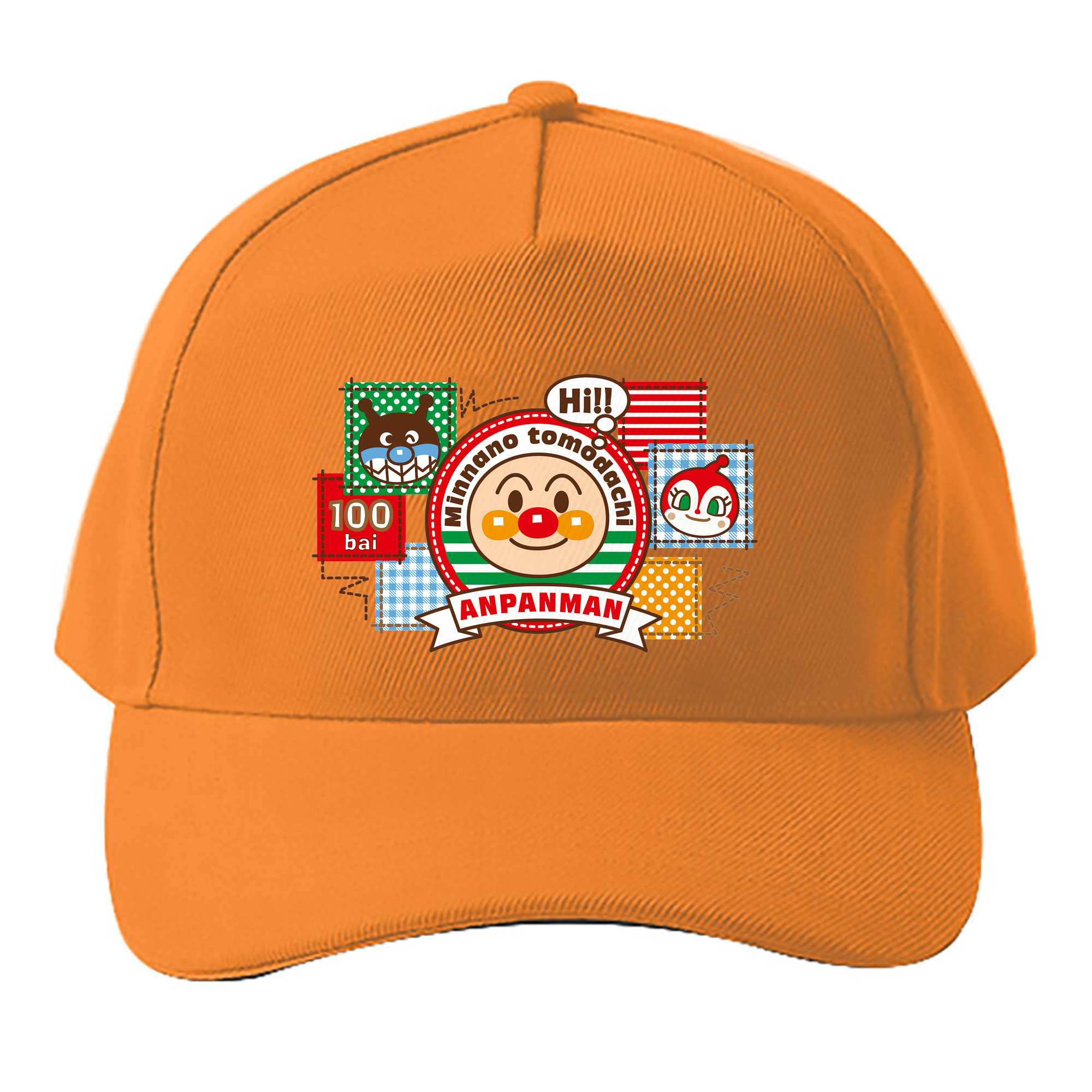 （画像用） アンパンマン Anpanman ベースボールキャップ 綿100％ 男女兼用 帽子 スポーツ