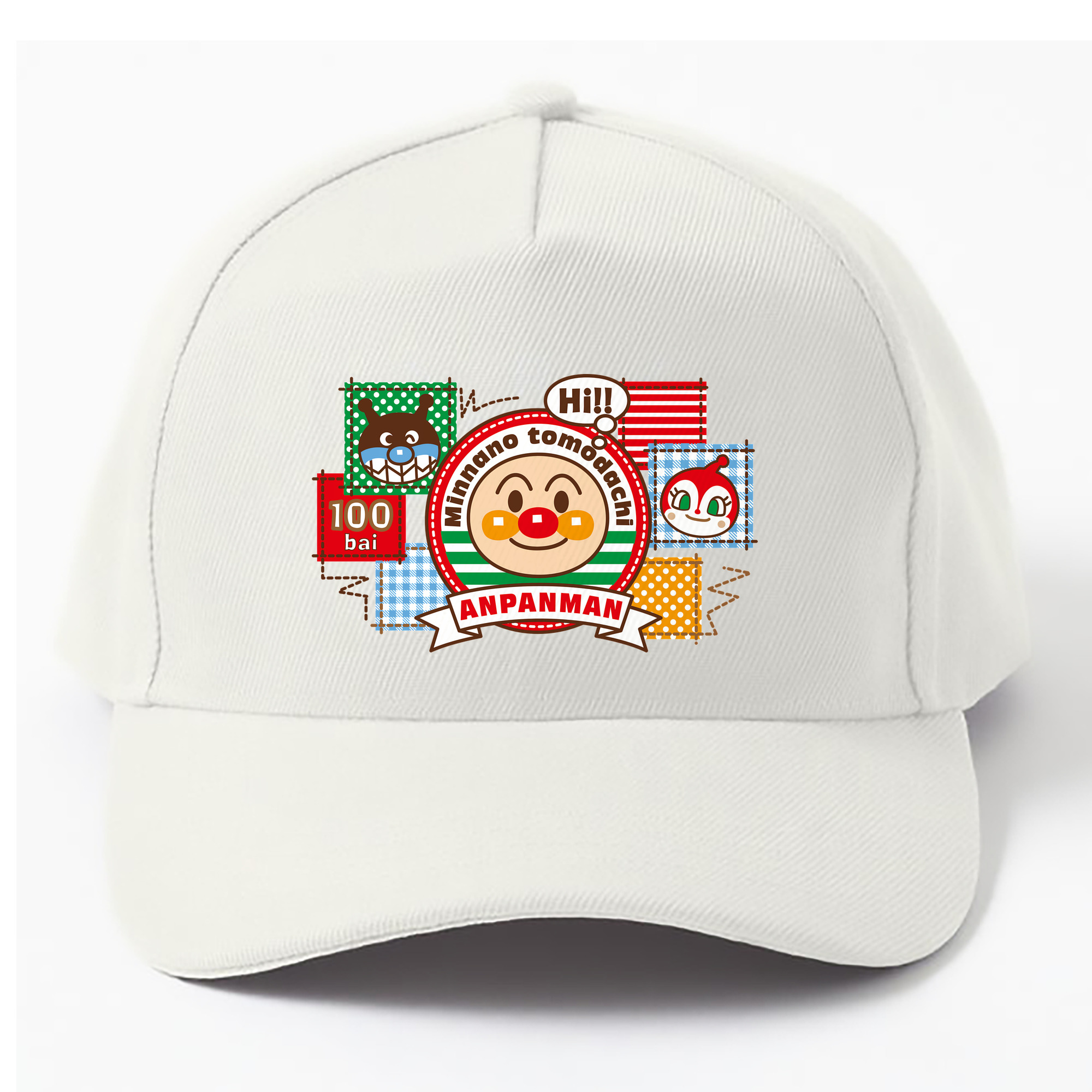 （画像用） アンパンマン Anpanman ベースボールキャップ 綿100％ 男女兼用 帽子 スポーツ