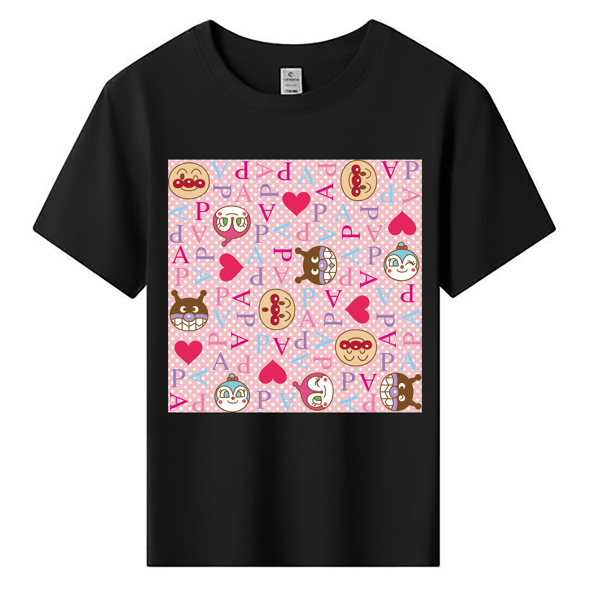 （画像用） アンパンマン Anpanman 綿100％キッズTシャツ（フロントプリント）