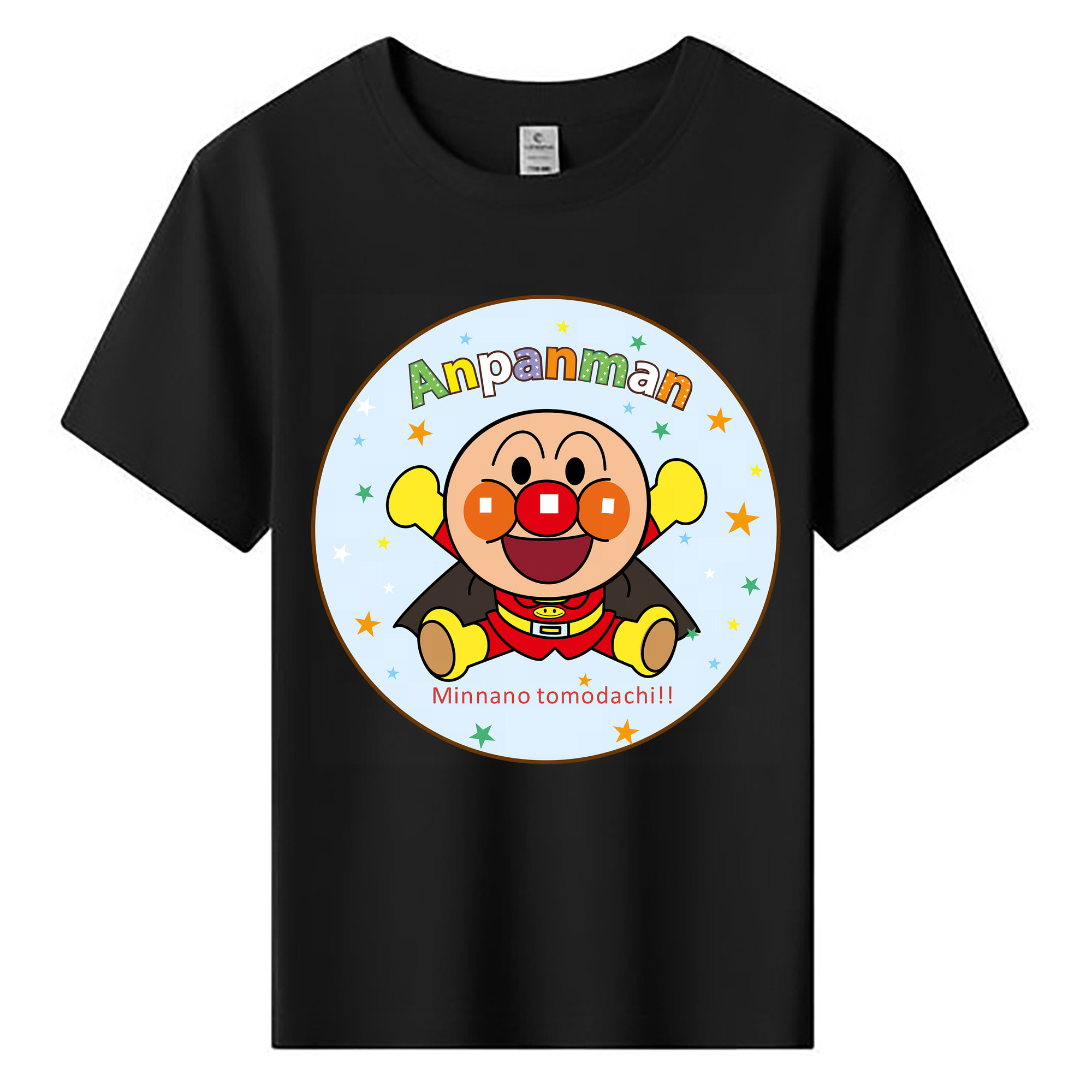 （画像用） アンパンマン Anpanman 綿100％キッズTシャツ（フロントプリント）