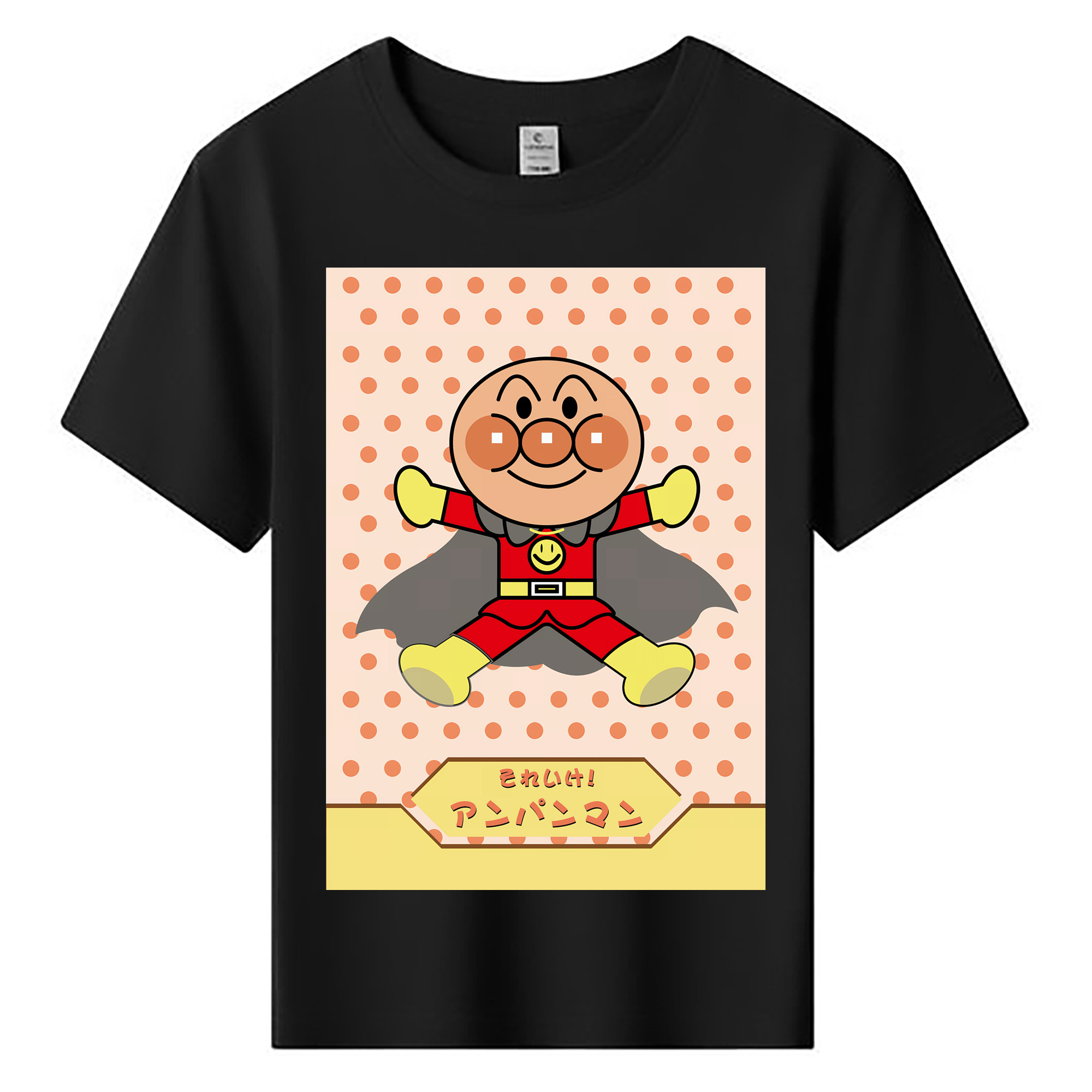 （画像用） アンパンマン Anpanman 綿100％キッズTシャツ（フロントプリント）