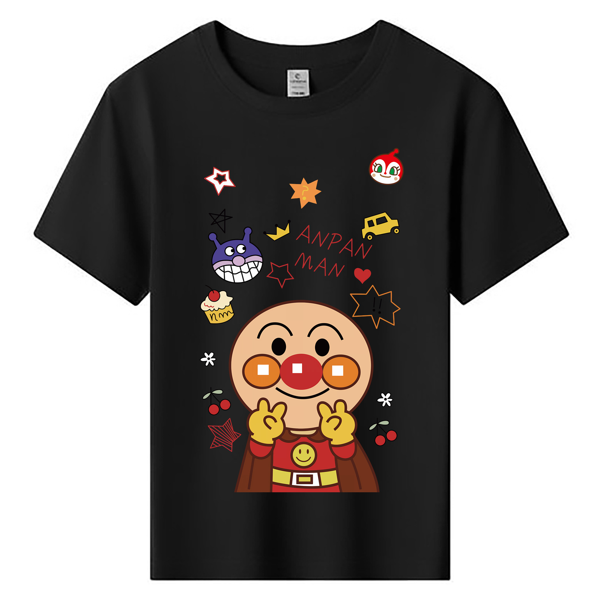 （画像用） アンパンマン Anpanman 綿100％キッズTシャツ（フロントプリント）