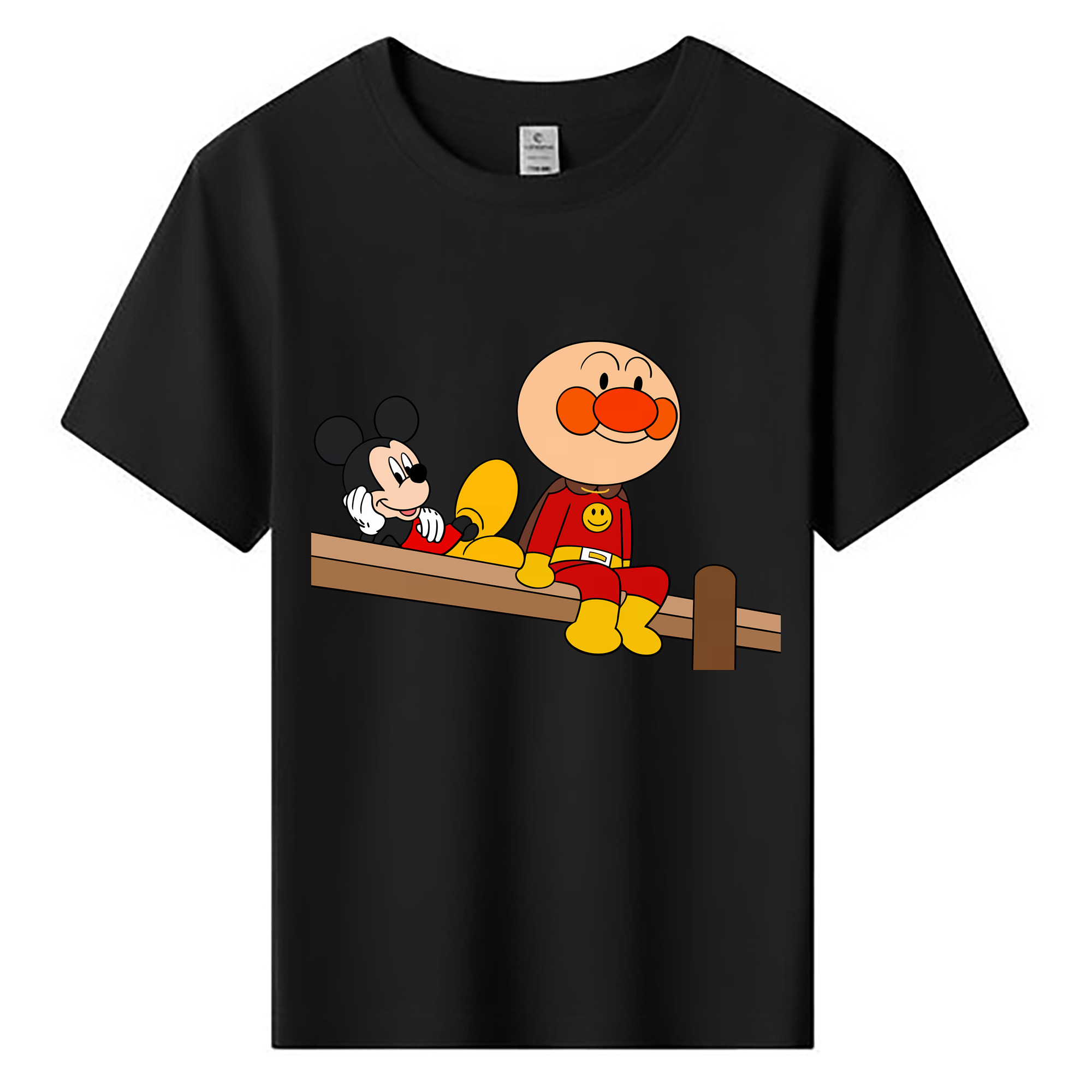 （画像用） アンパンマン Anpanman 綿100％キッズTシャツ（フロントプリント）