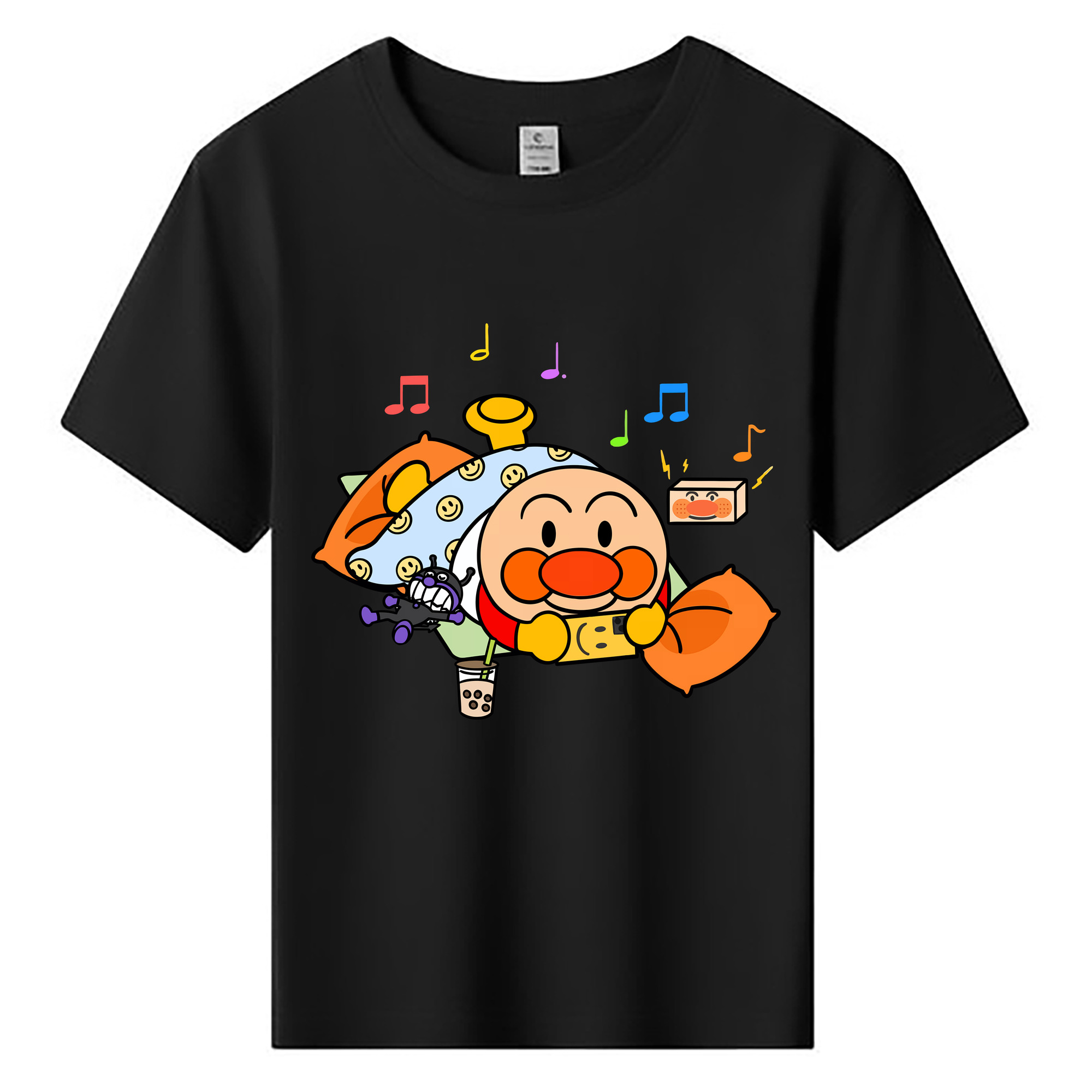 （画像用） アンパンマン Anpanman 綿100％キッズTシャツ（フロントプリント）