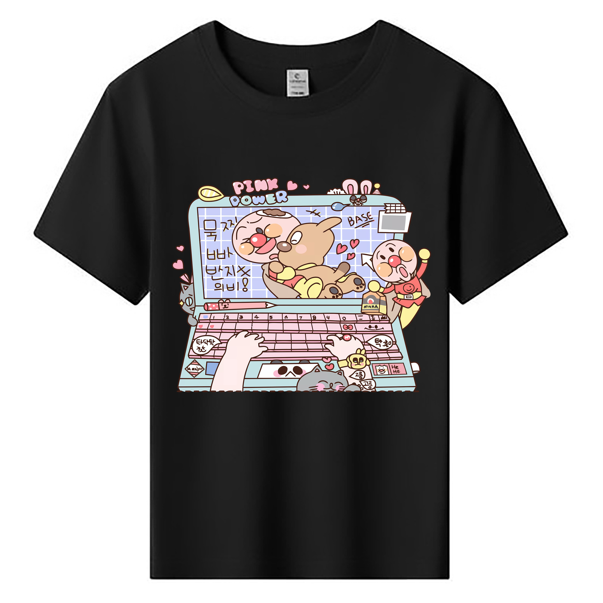 （画像用） アンパンマン Anpanman 綿100％キッズTシャツ（フロントプリント）