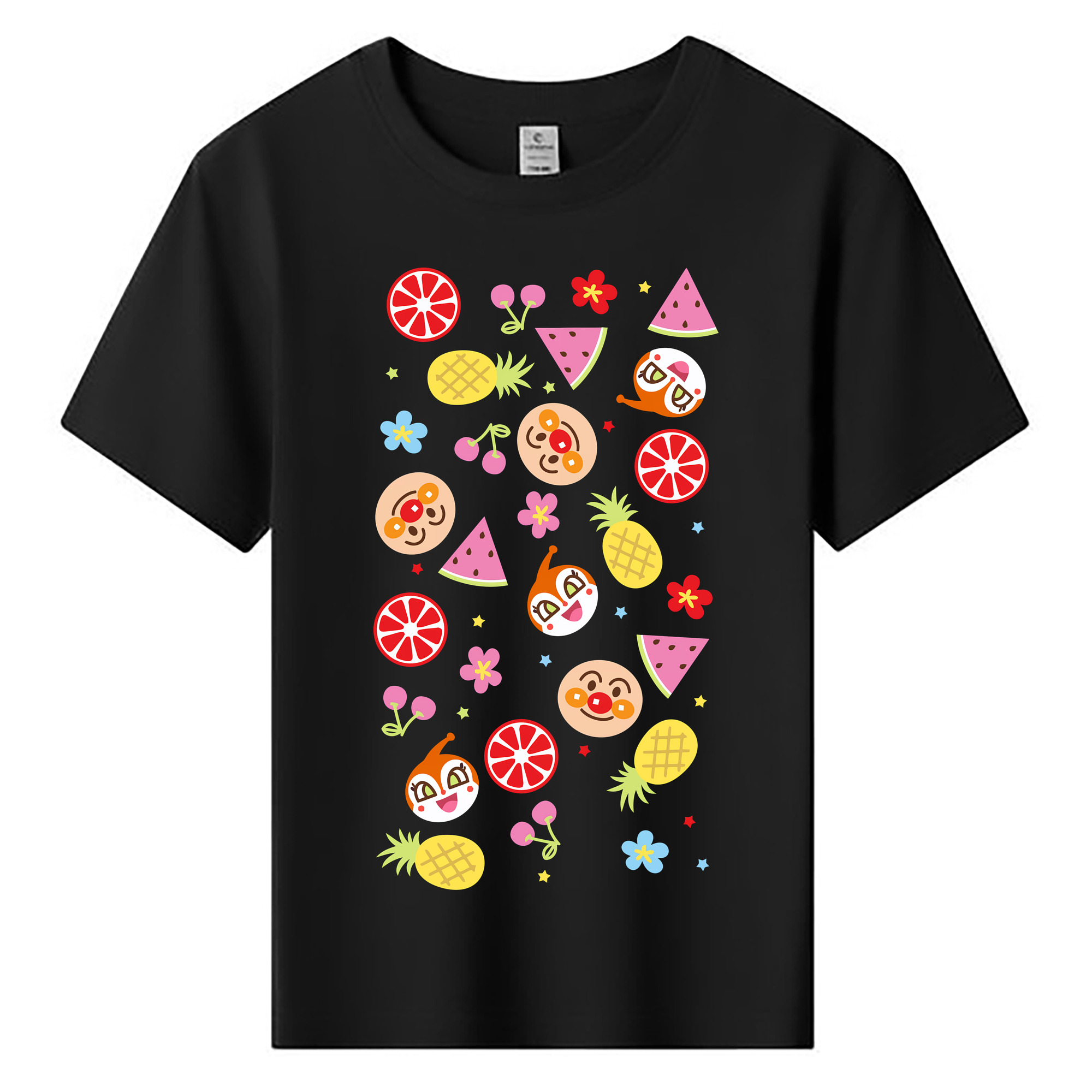 （画像用） アンパンマン Anpanman 綿100％キッズTシャツ（フロントプリント）