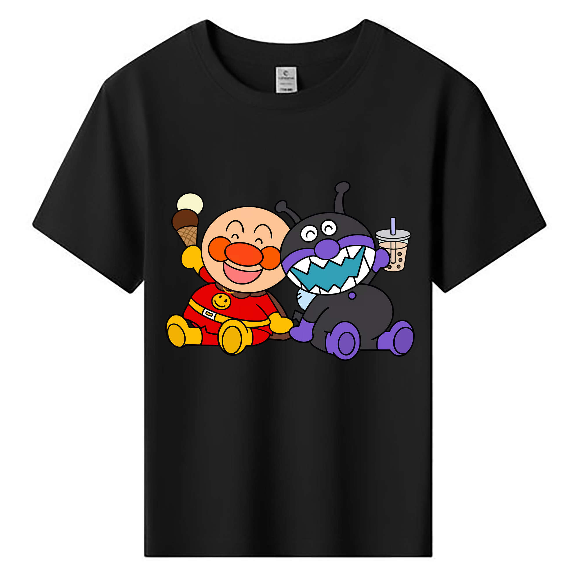 （画像用） アンパンマン Anpanman 綿100％キッズTシャツ（フロントプリント）