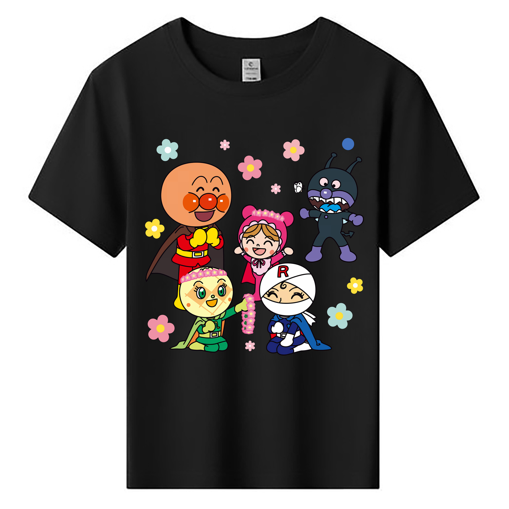 （画像用） アンパンマン Anpanman 綿100％キッズTシャツ（フロントプリント）