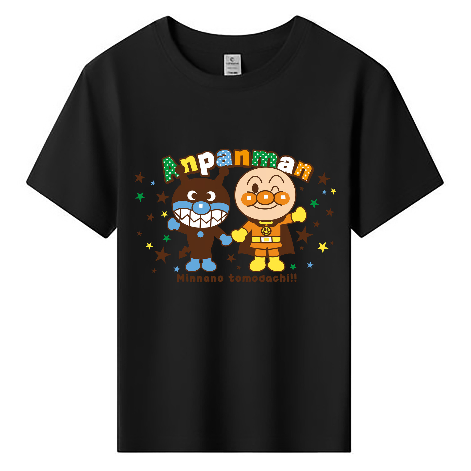 （画像用） アンパンマン Anpanman 綿100％キッズTシャツ（フロントプリント）