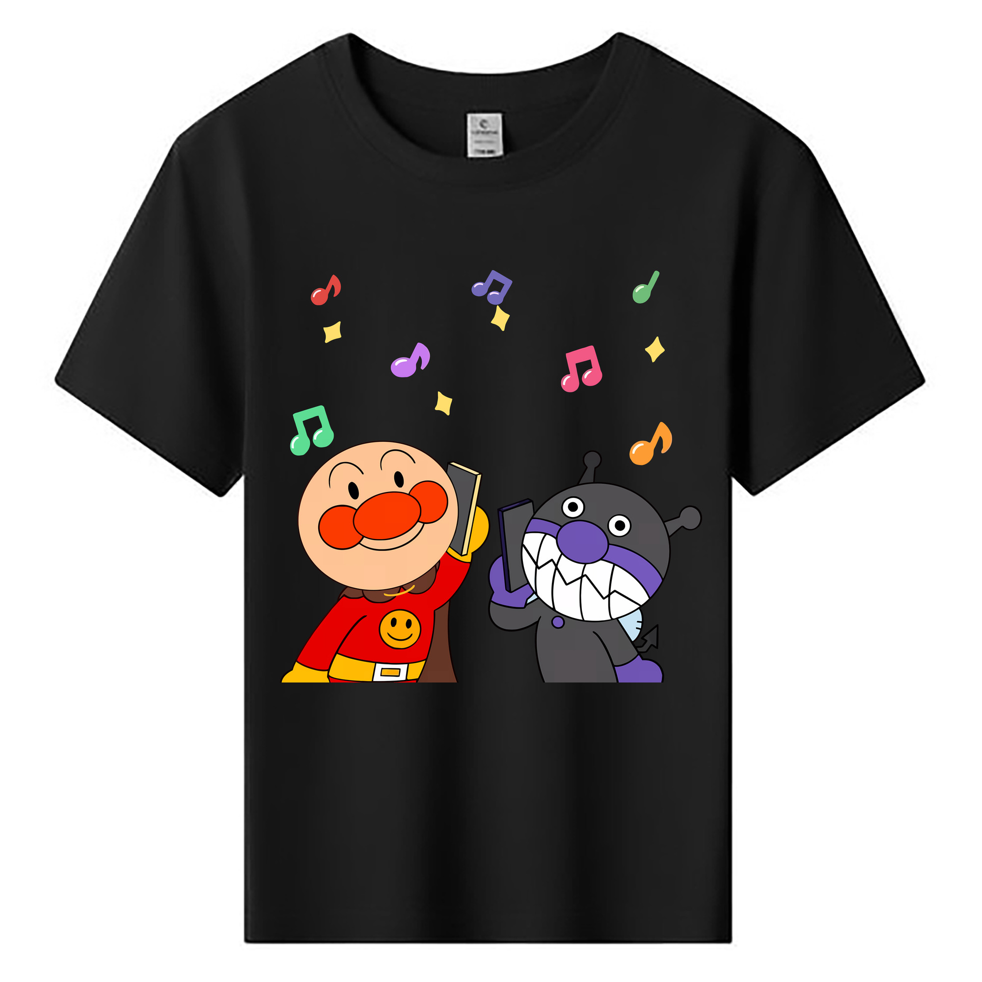 （画像用） アンパンマン Anpanman 綿100％キッズTシャツ（フロントプリント）