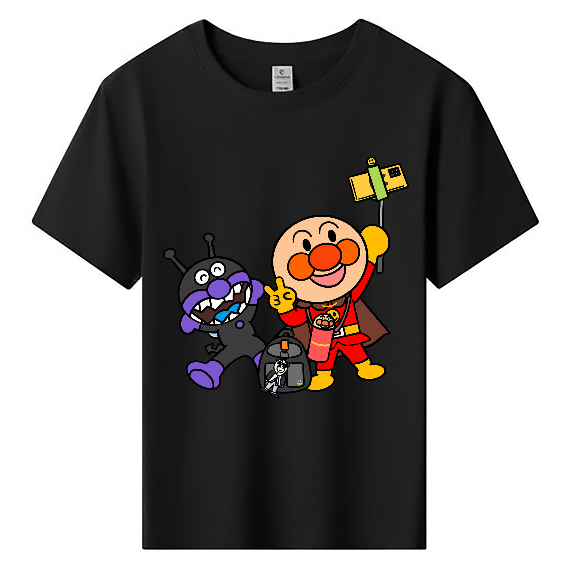 （画像用） アンパンマン Anpanman 綿100％キッズTシャツ（フロントプリント）