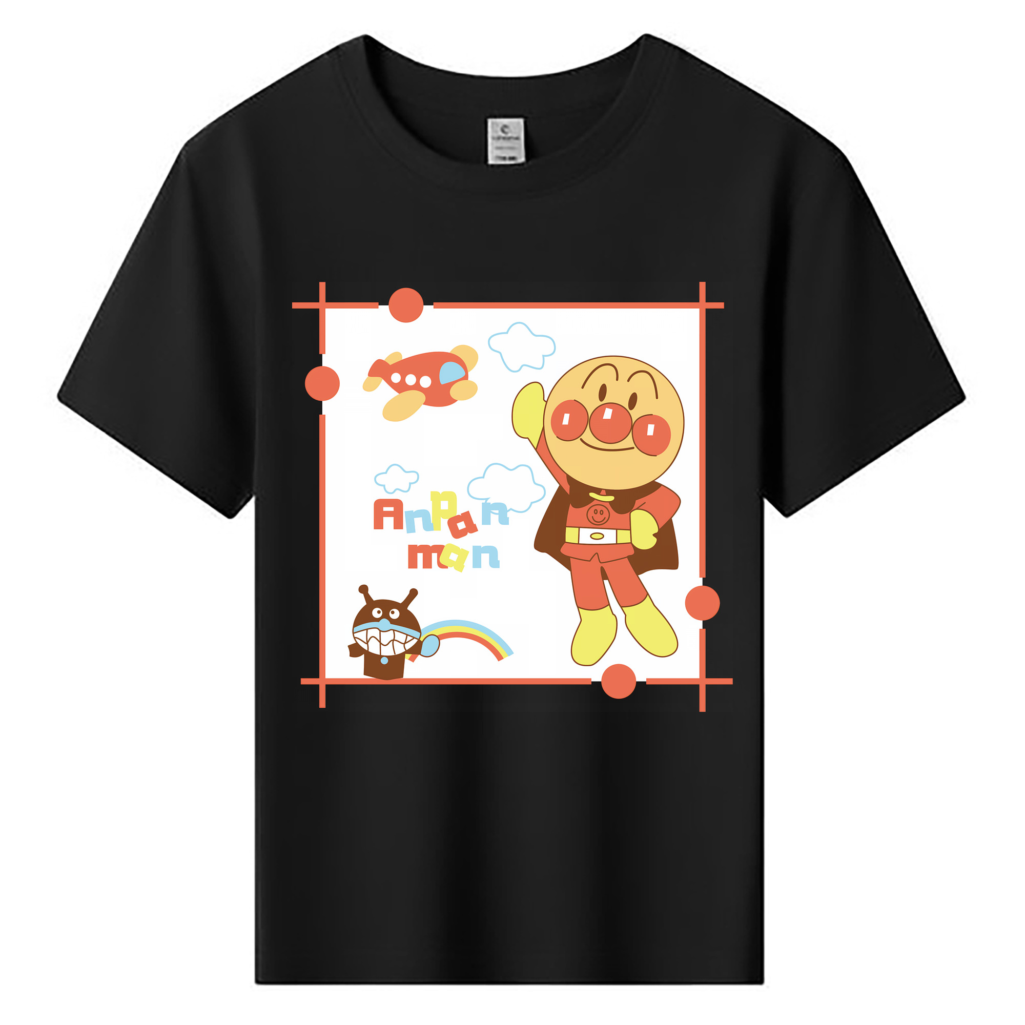 （画像用） アンパンマン Anpanman 綿100％キッズTシャツ（フロントプリント）
