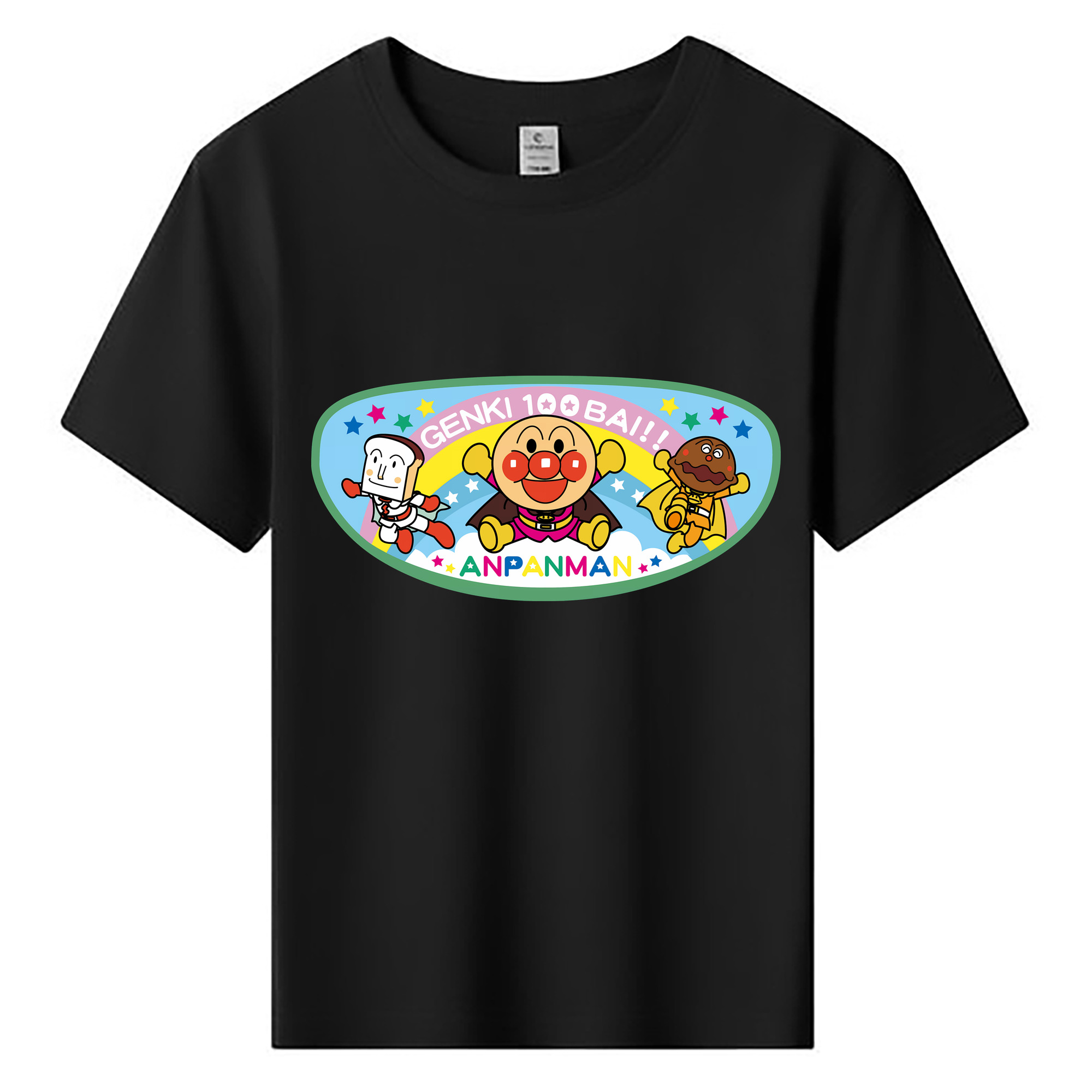 （画像用） アンパンマン Anpanman 綿100％キッズTシャツ（フロントプリント）
