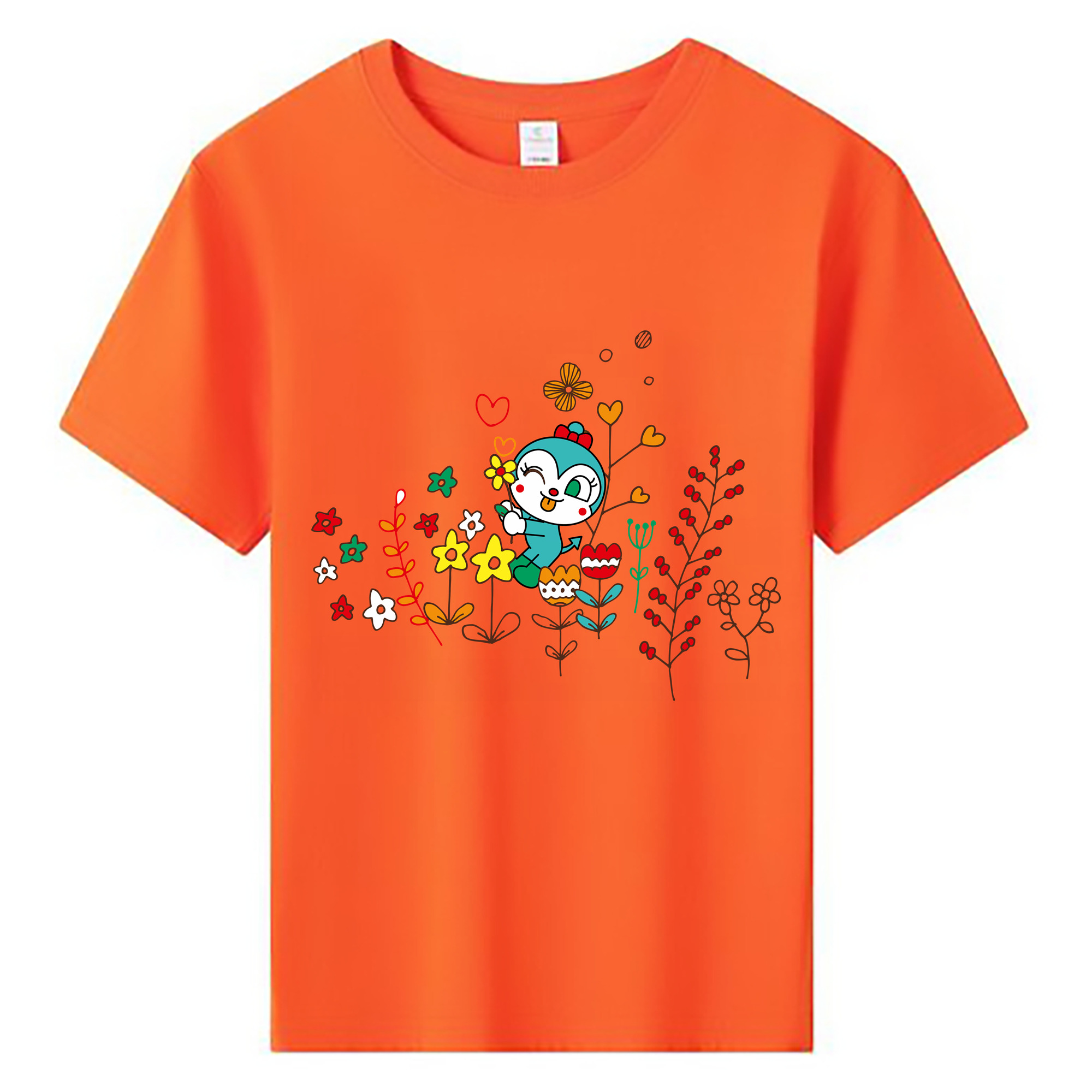 （画像用） アンパンマン Anpanman 綿100％キッズTシャツ（フロントプリント）