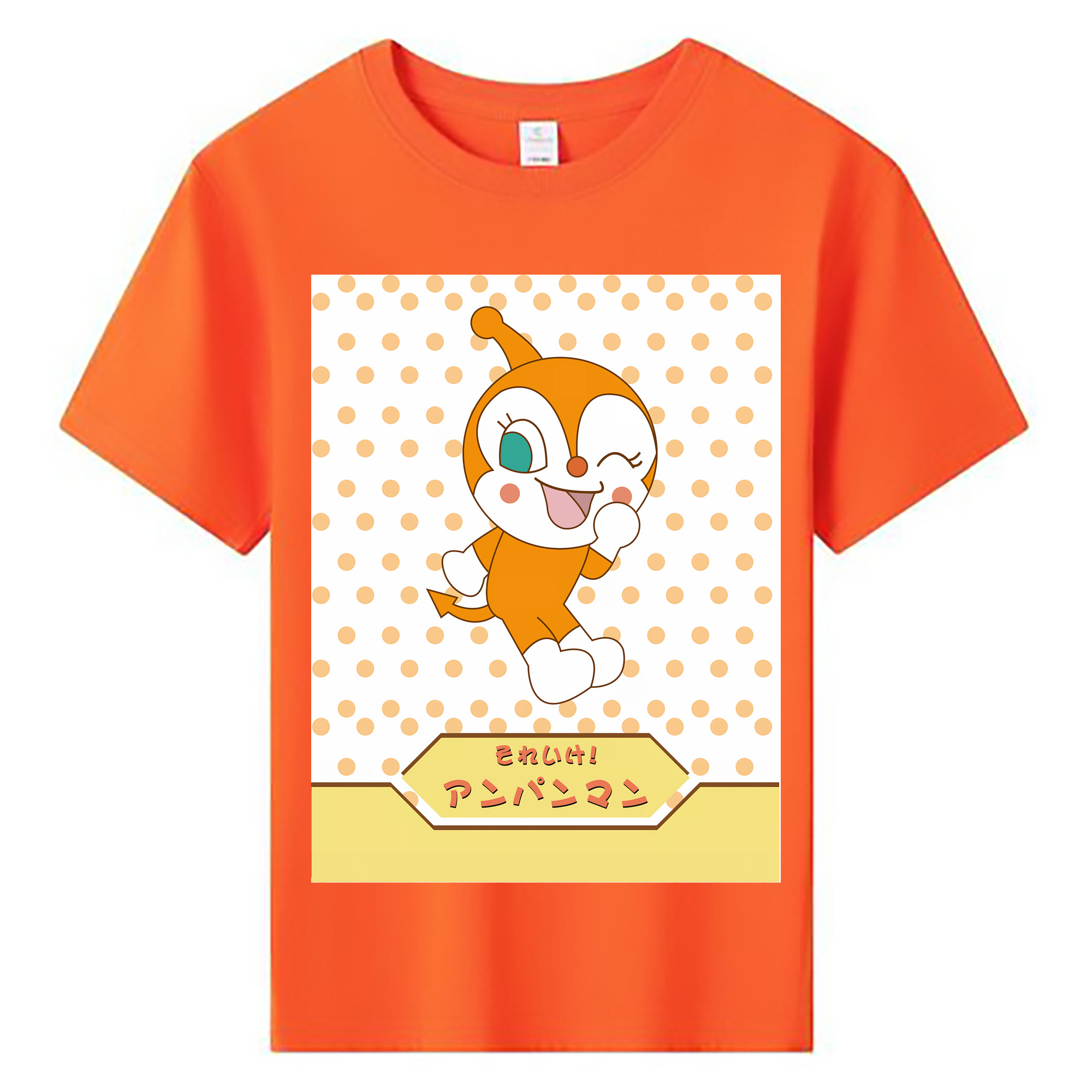 （画像用） アンパンマン Anpanman 綿100％キッズTシャツ（フロントプリント）