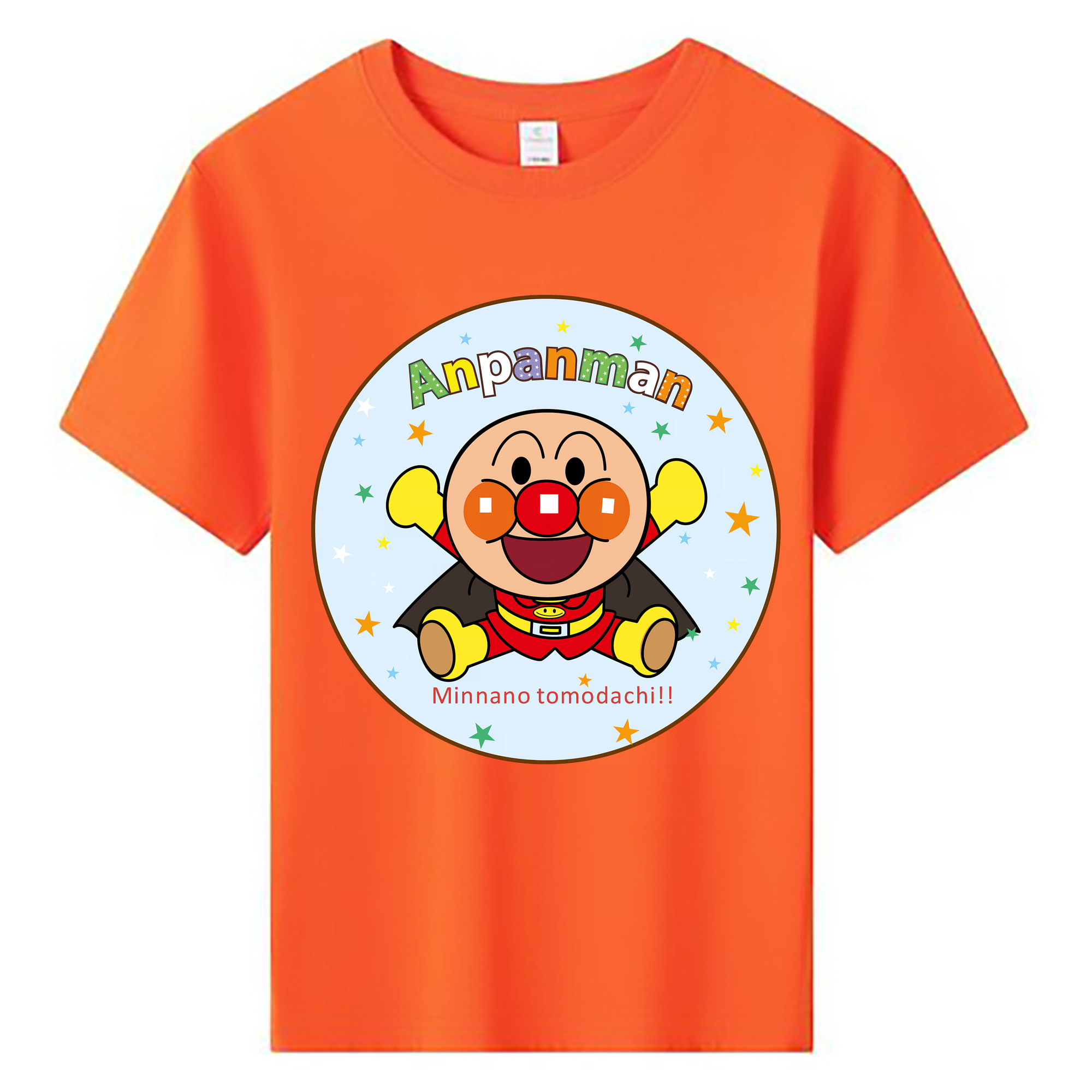 （画像用） アンパンマン Anpanman 綿100％キッズTシャツ（フロントプリント）