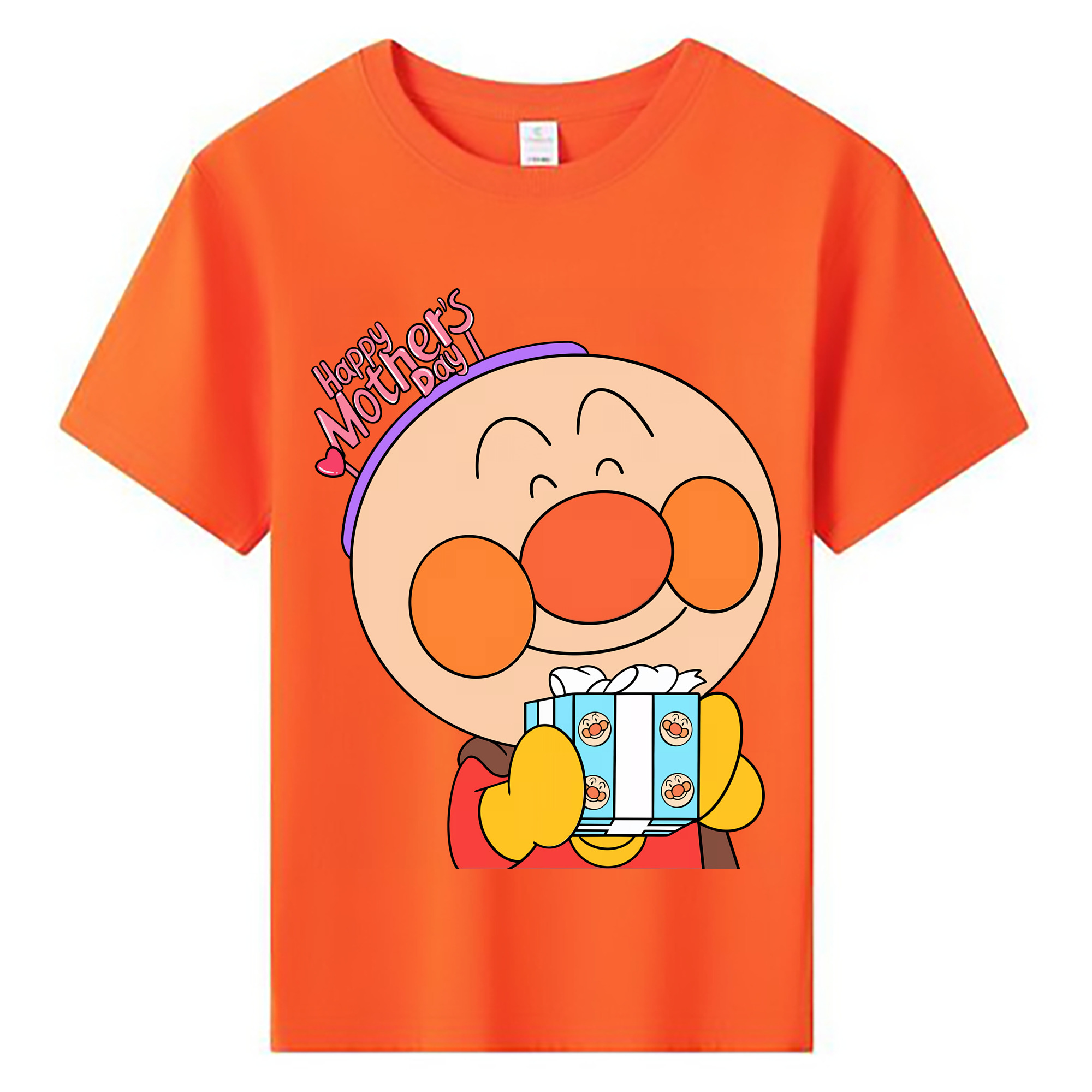 （画像用） アンパンマン Anpanman 綿100％キッズTシャツ（フロントプリント）