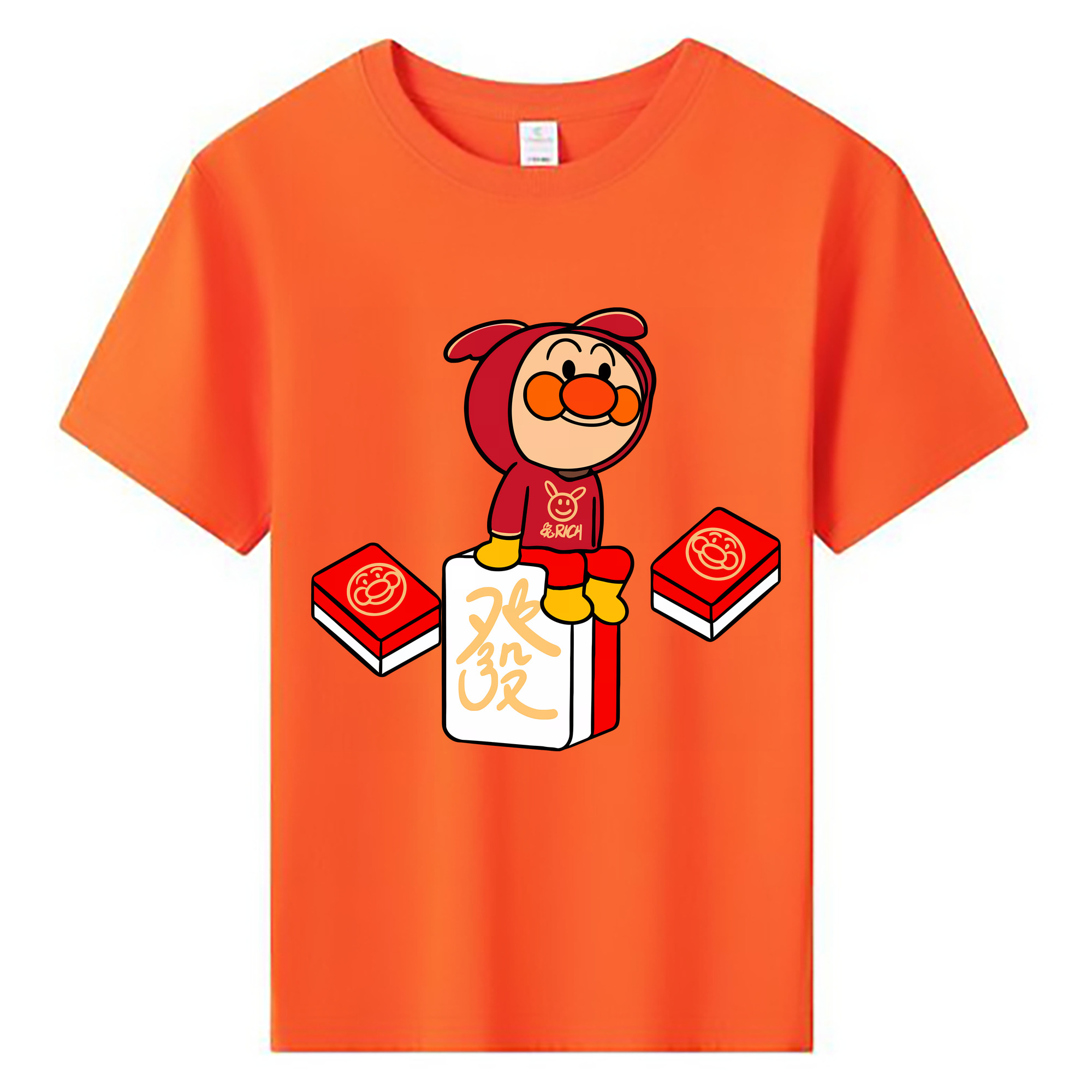 （画像用） アンパンマン Anpanman 綿100％キッズTシャツ（フロントプリント）