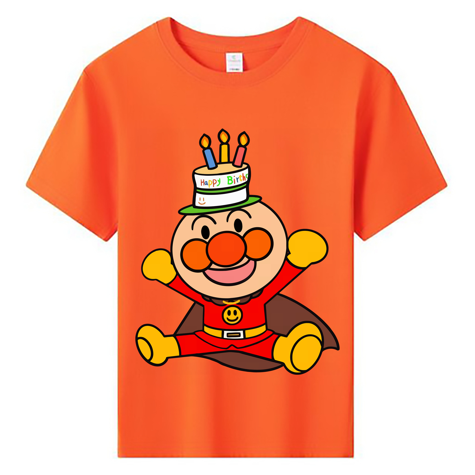 （画像用） アンパンマン Anpanman 綿100％キッズTシャツ（フロントプリント）