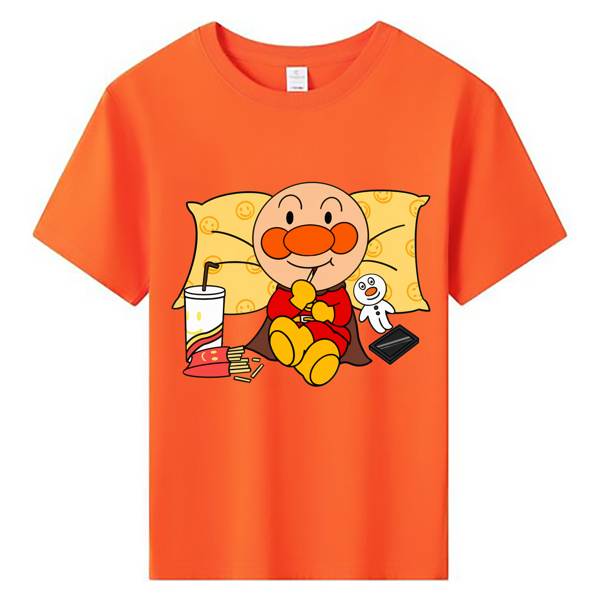 （画像用） アンパンマン Anpanman 綿100％キッズTシャツ（フロントプリント）