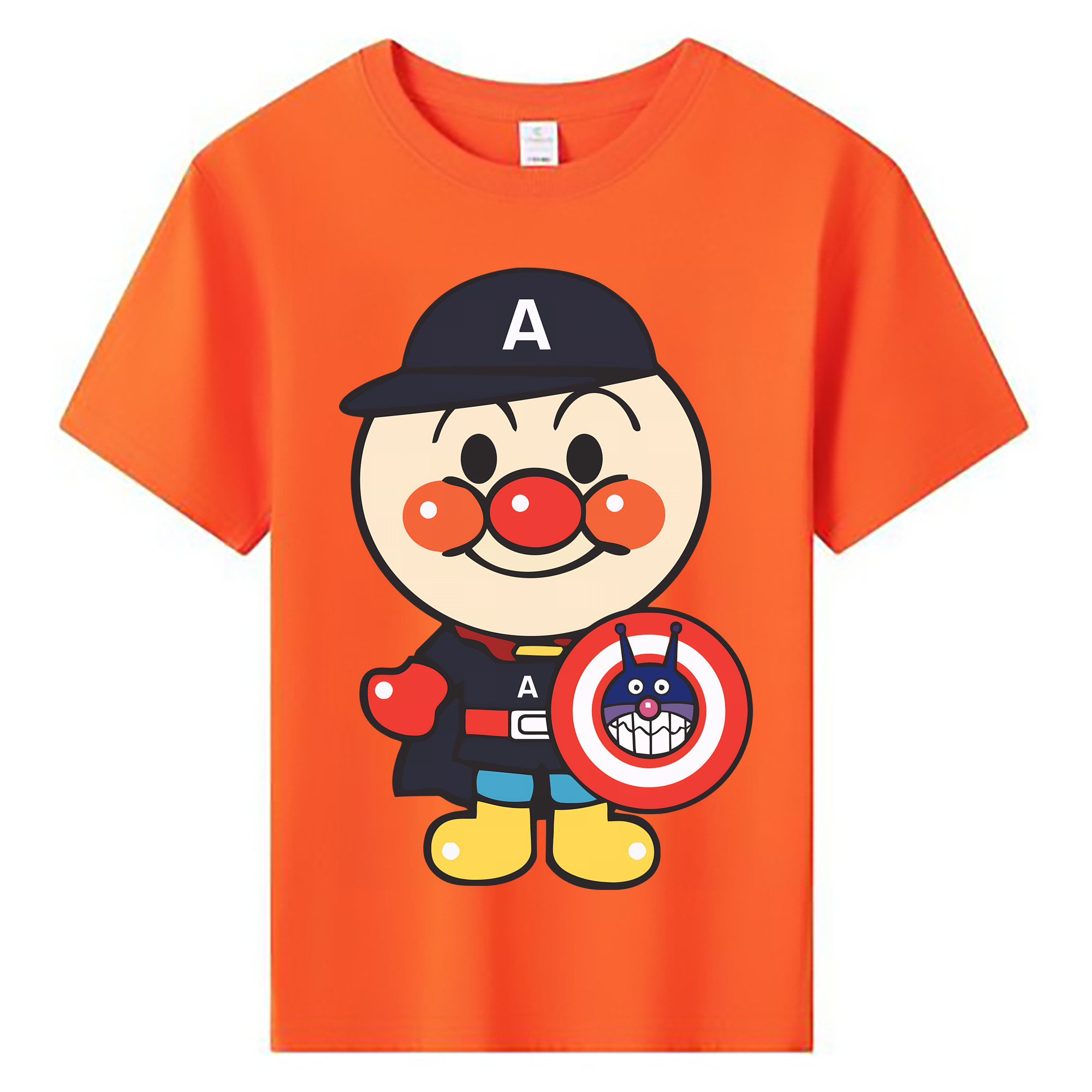 （画像用） アンパンマン Anpanman 綿100％キッズTシャツ（フロントプリント）
