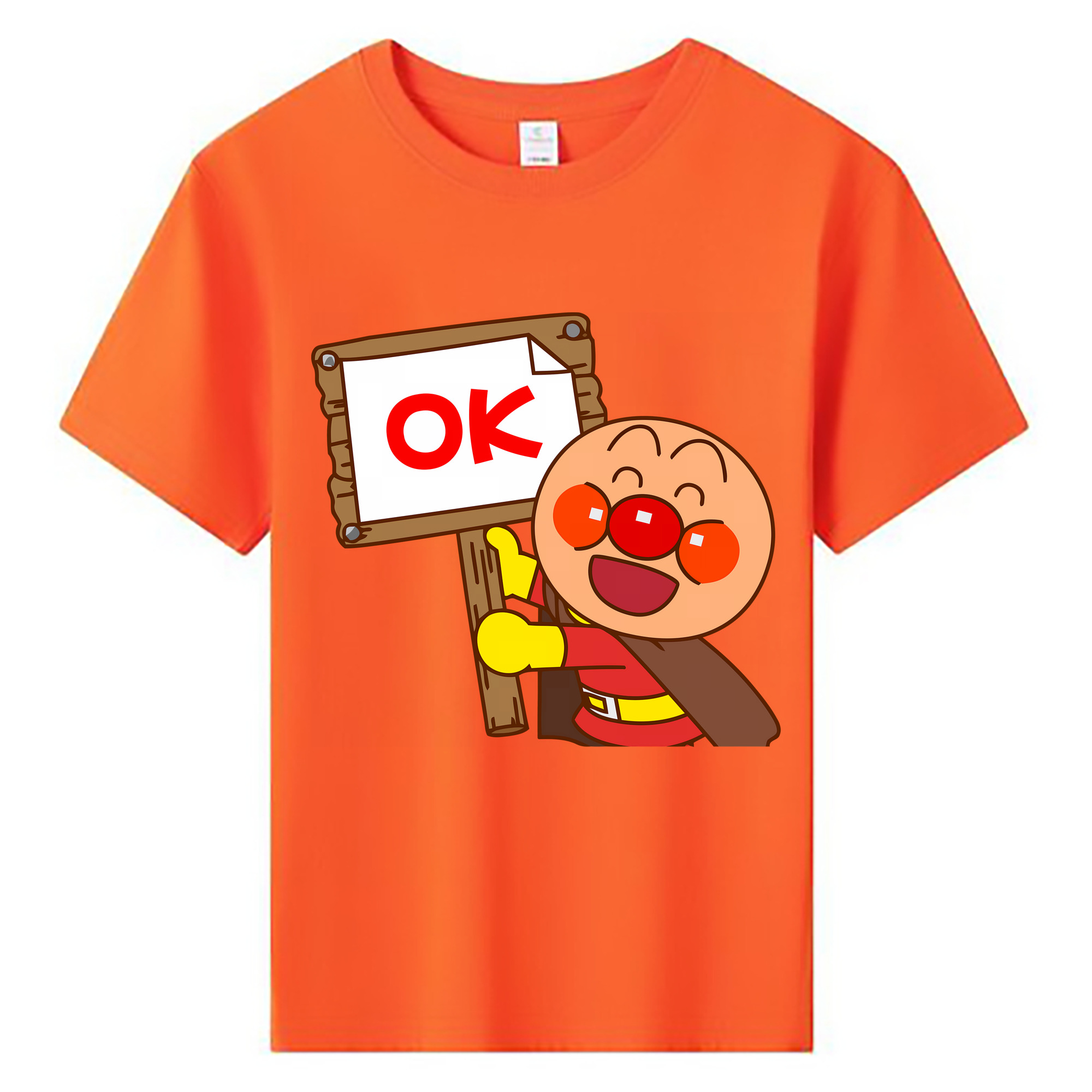 （画像用） アンパンマン Anpanman 綿100％キッズTシャツ（フロントプリント）