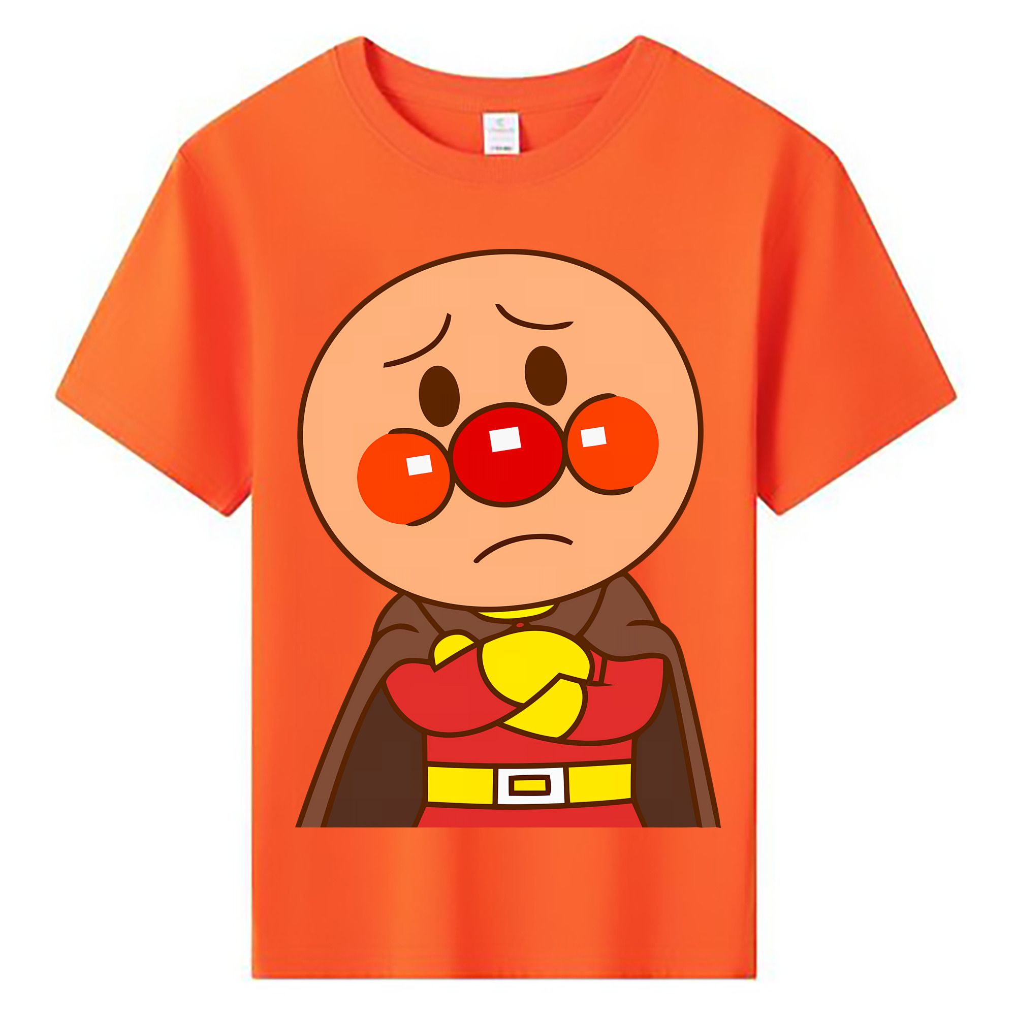 （画像用） アンパンマン Anpanman 綿100％キッズTシャツ（フロントプリント）