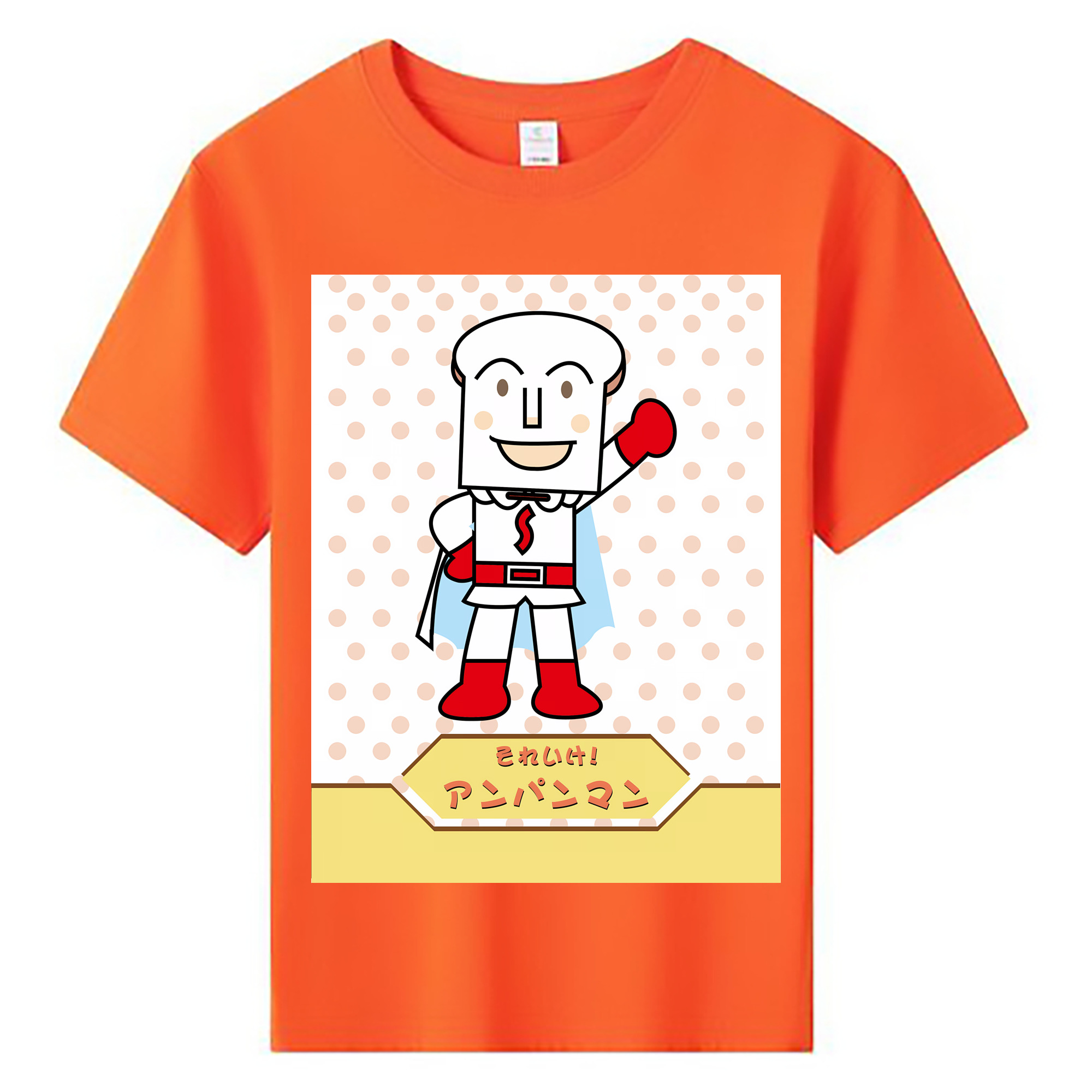（画像用） アンパンマン Anpanman 綿100％キッズTシャツ（フロントプリント）