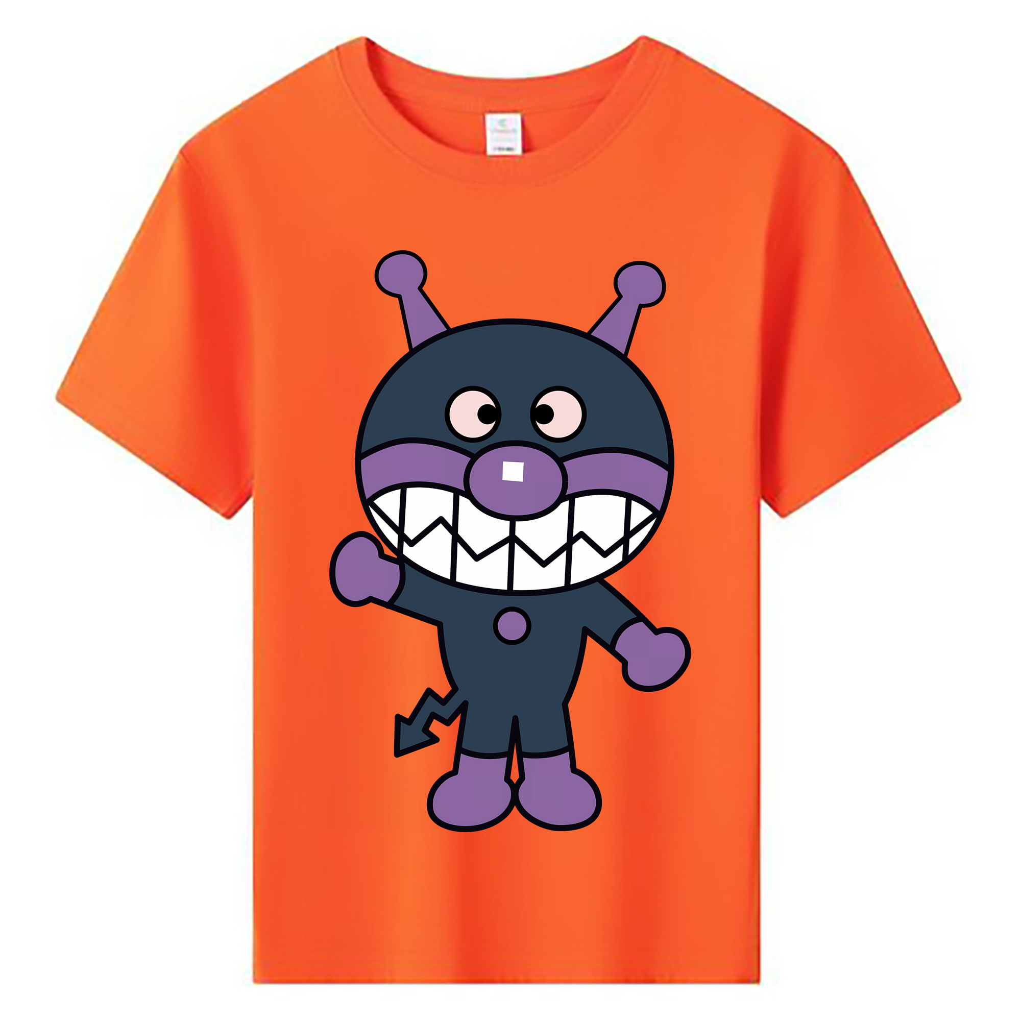 （画像用） アンパンマン Anpanman 綿100％キッズTシャツ（フロントプリント）