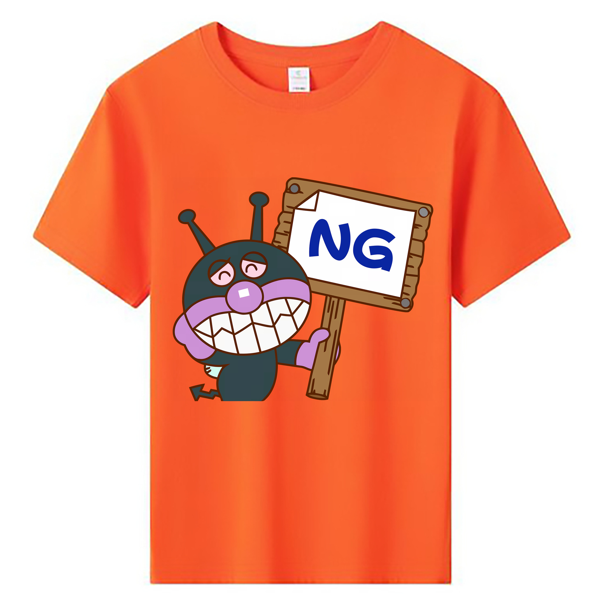 （画像用） アンパンマン Anpanman 綿100％キッズTシャツ（フロントプリント）