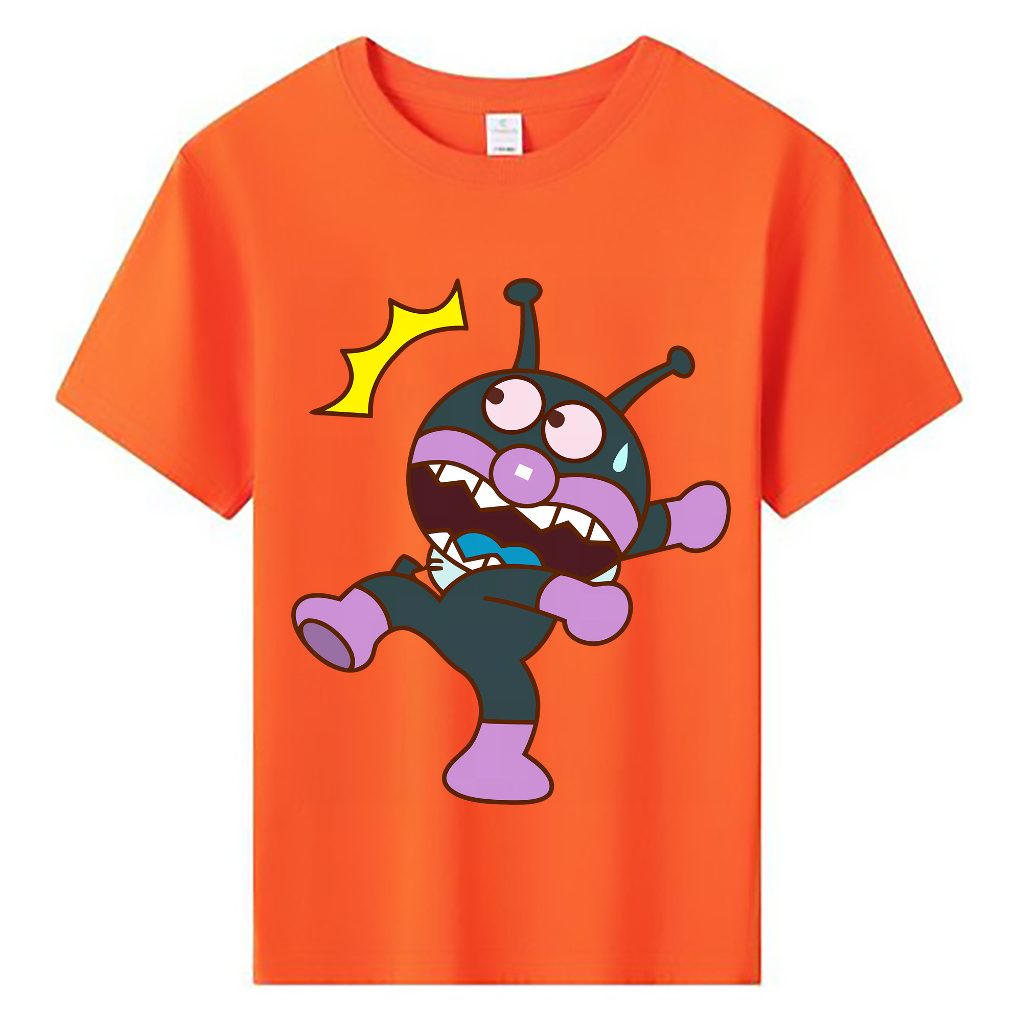 （画像用） アンパンマン Anpanman 綿100％キッズTシャツ（フロントプリント）