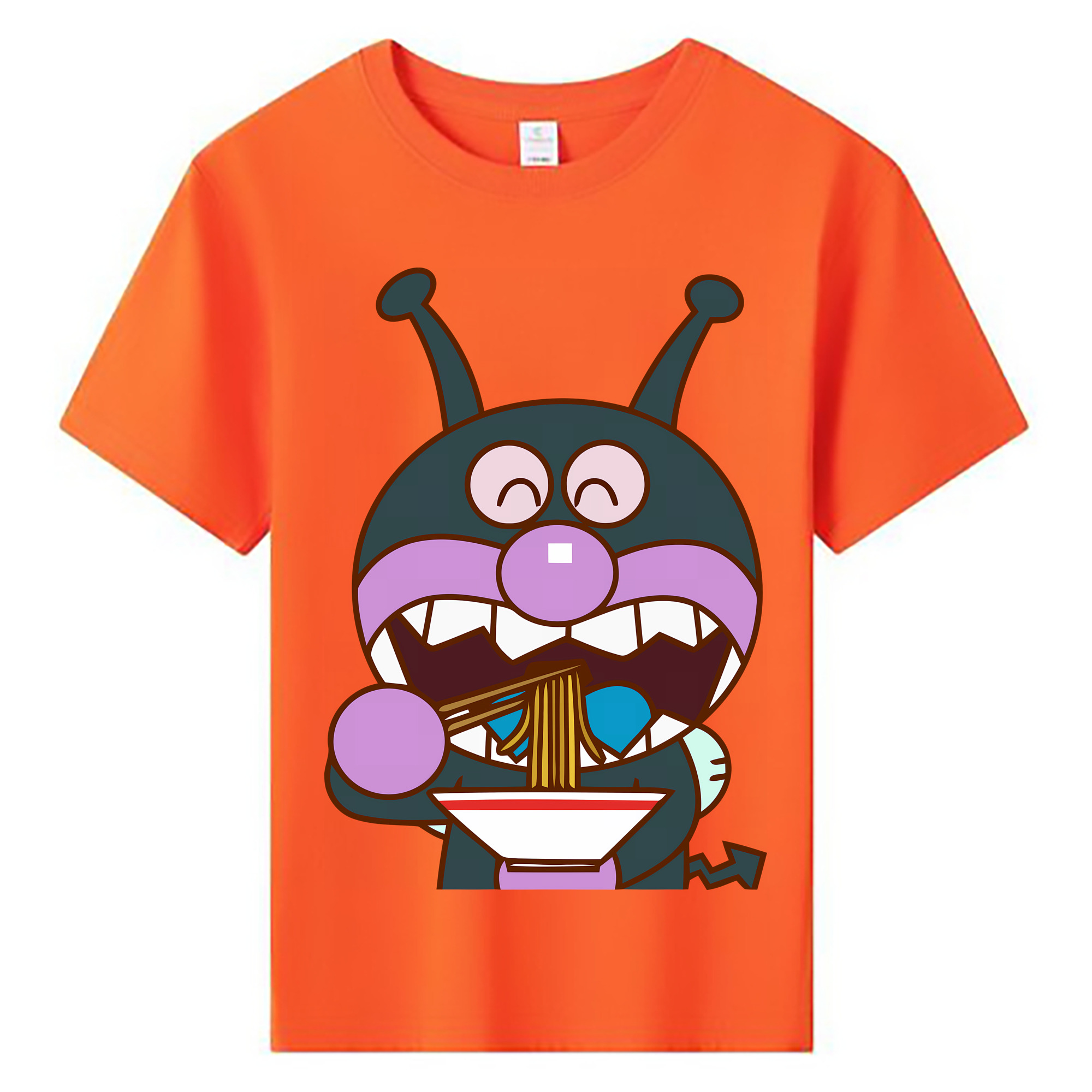 （画像用） アンパンマン Anpanman 綿100％キッズTシャツ（フロントプリント）