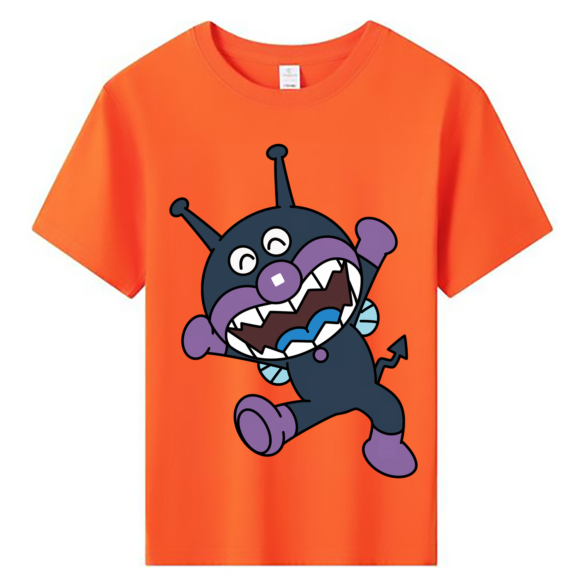 （画像用） アンパンマン Anpanman 綿100％キッズTシャツ（フロントプリント）