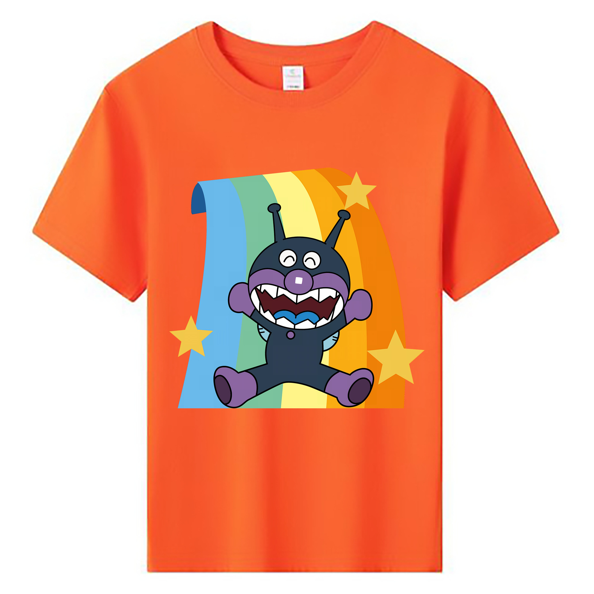 （画像用） アンパンマン Anpanman 綿100％キッズTシャツ（フロントプリント）