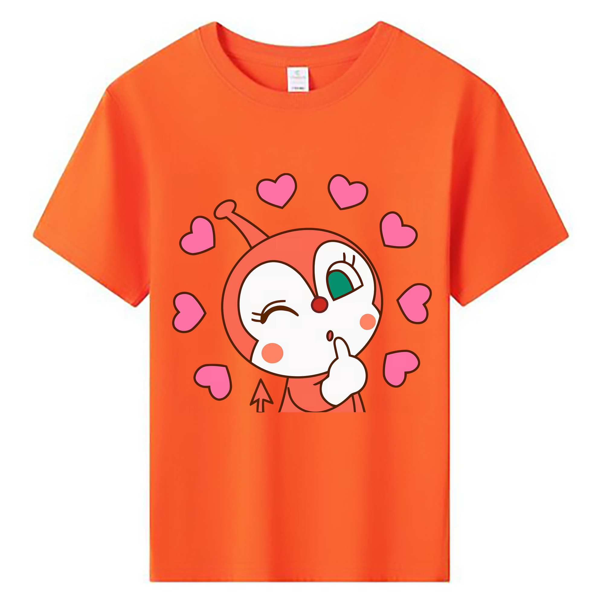 （画像用） アンパンマン Anpanman 綿100％キッズTシャツ（フロントプリント）
