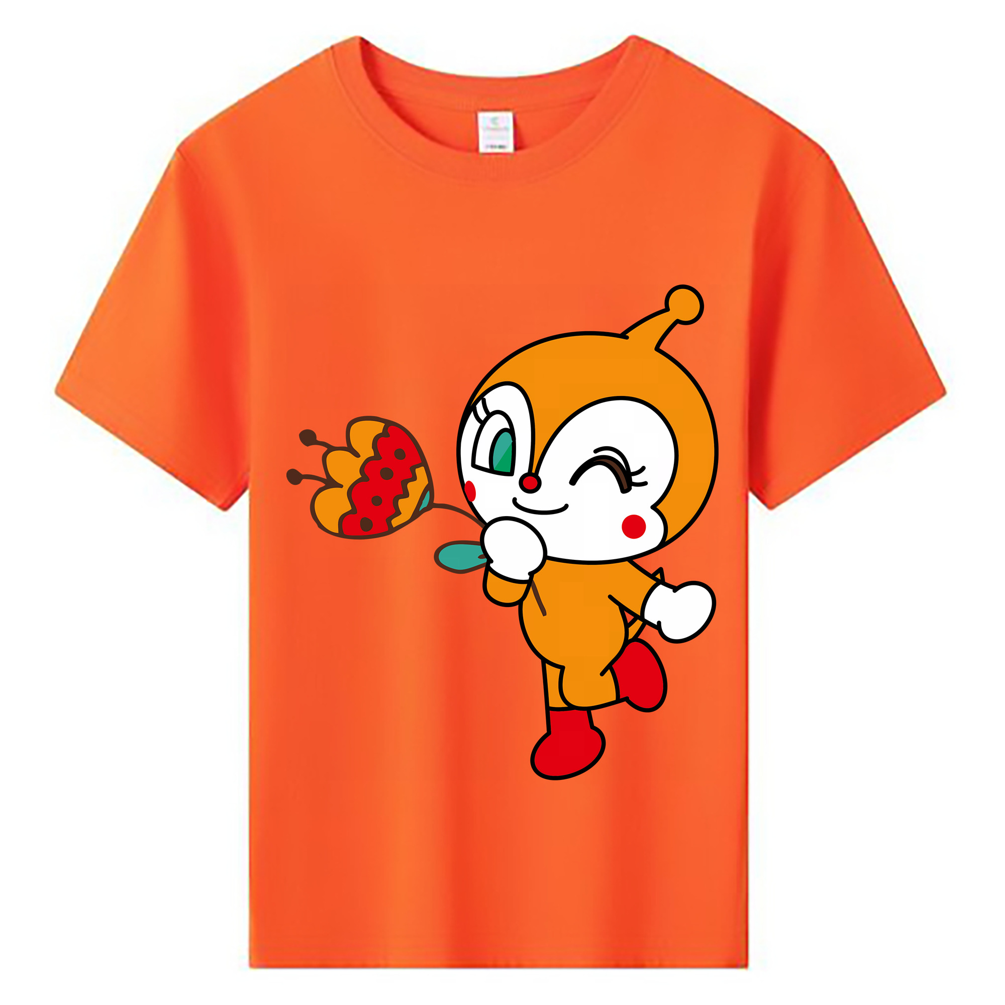 （画像用） アンパンマン Anpanman 綿100％キッズTシャツ（フロントプリント）