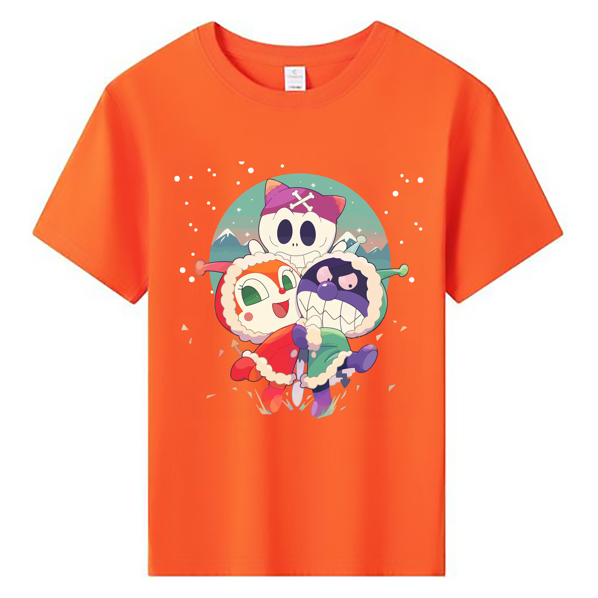 （画像用） アンパンマン Anpanman 綿100％キッズTシャツ（フロントプリント）